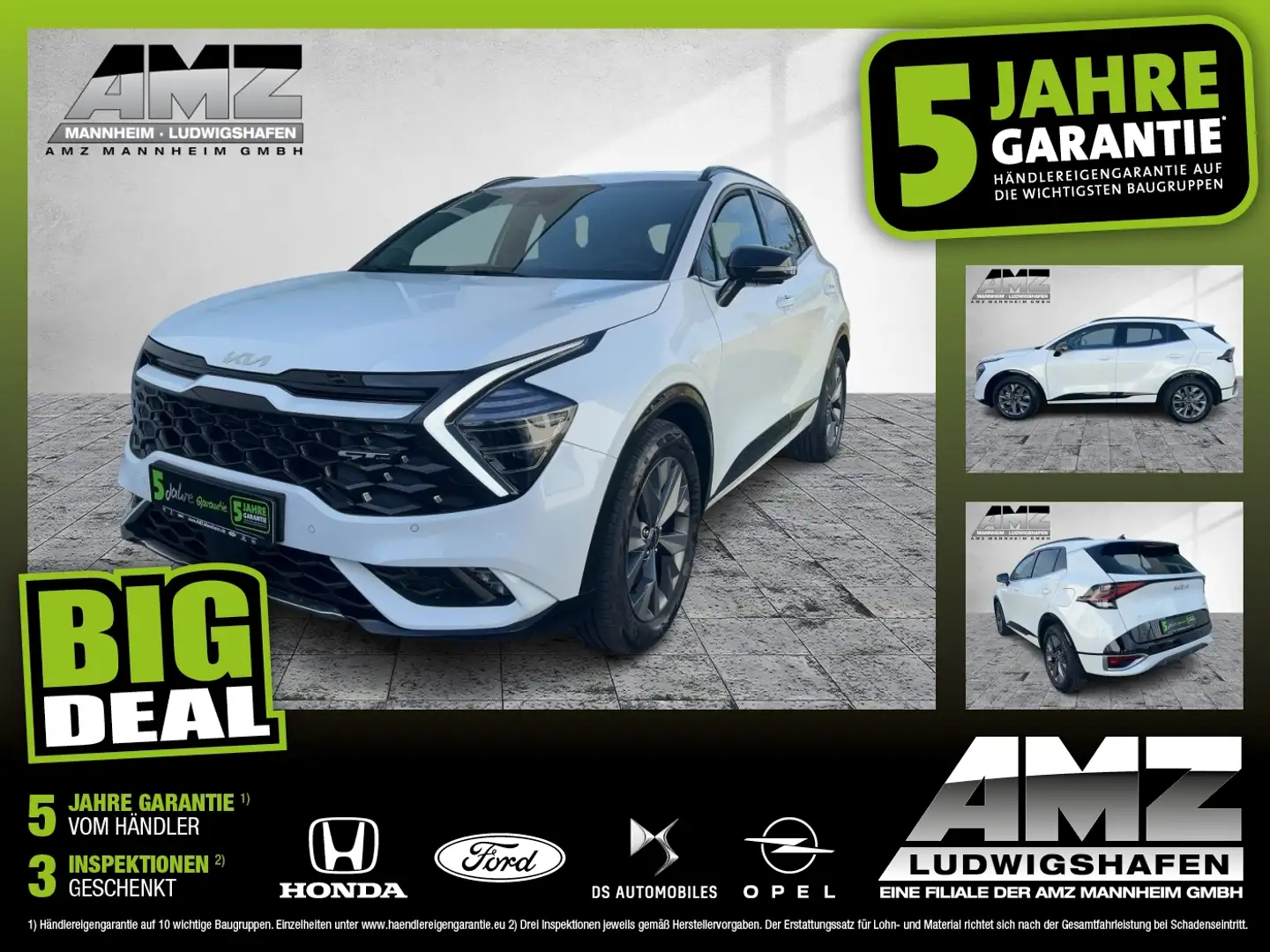 Kia Sportage 1,6 T-GDI MHEV GT-LINE NAV*KAMERA*4xSHZ Білий - 1