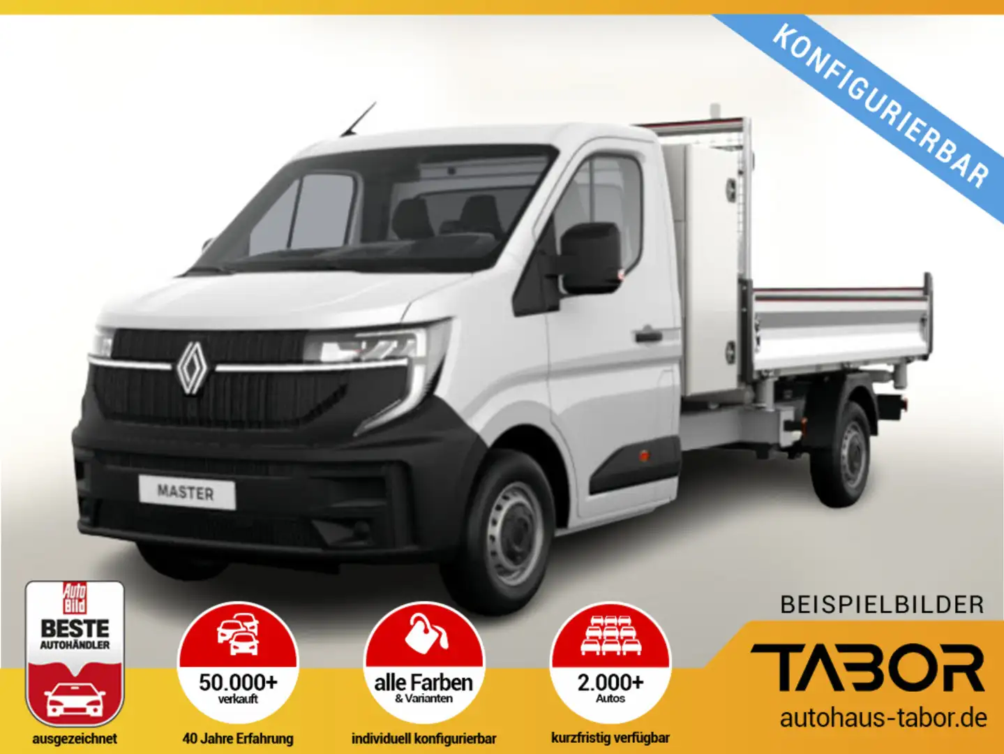 Renault Master DreiseitenKipper advance L3 3,5t dCi 130 Weiß - 1