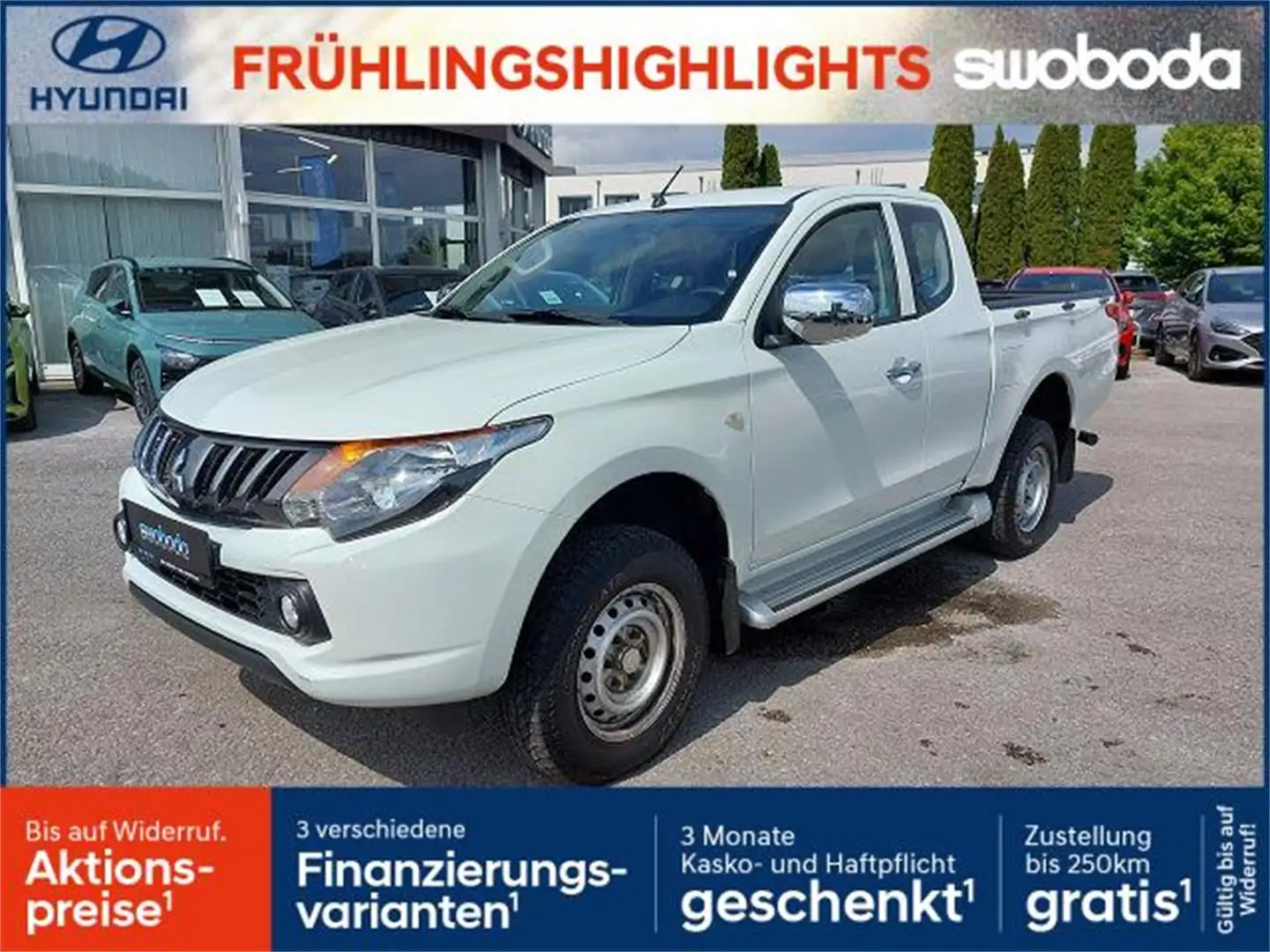 Mitsubishi L200 L 200 KK DI-D 2,2 Work Edition 4WD Weiß - 1