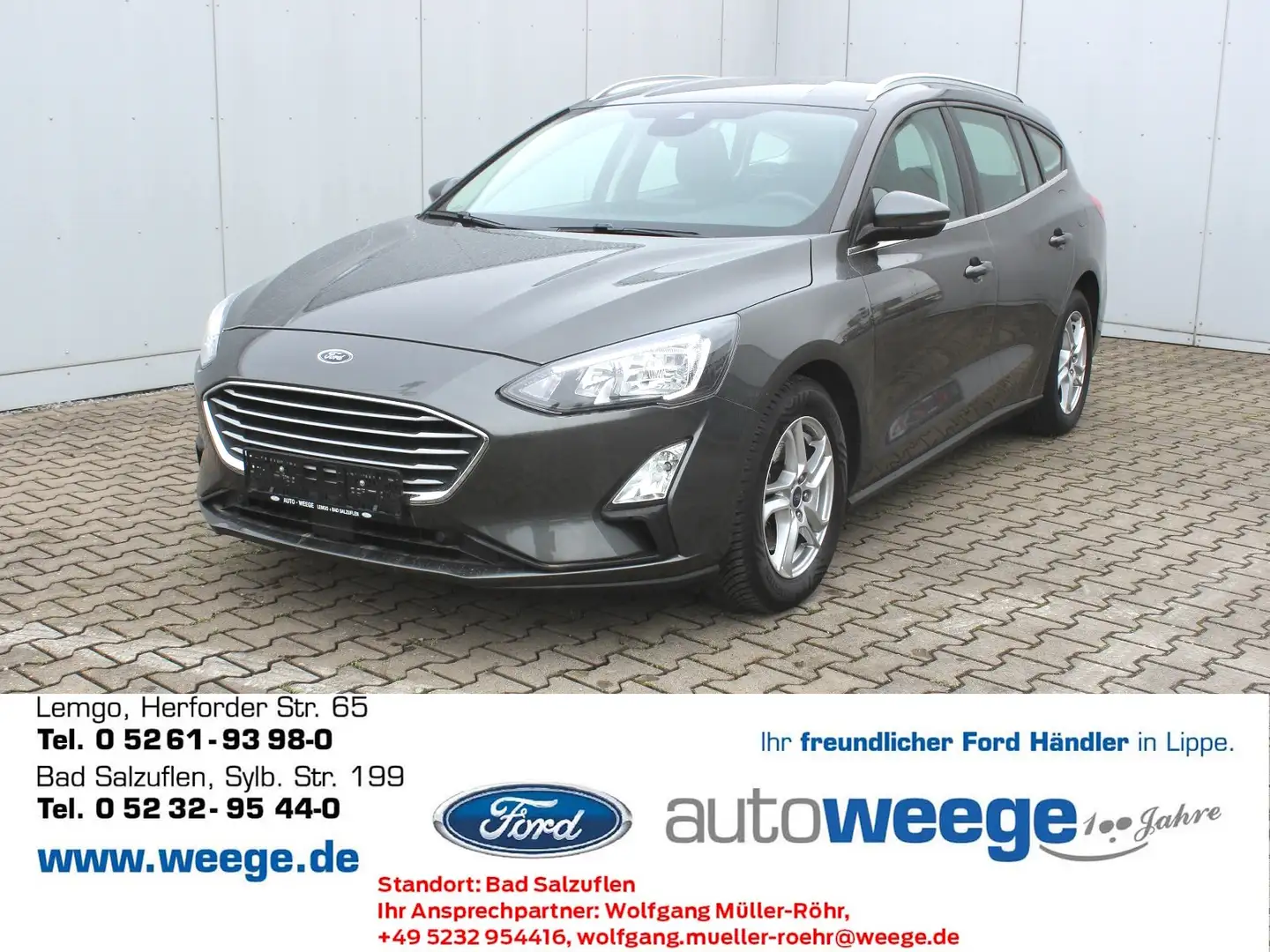 Ford Focus Cool & Connect 1,5 EcoBlue Start/Stopp Gris - 1