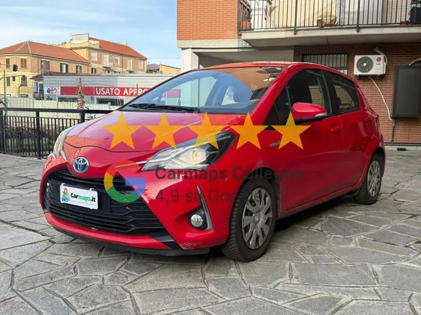 Toyota Yaris Yaris 1.5 Hybrid 5 porte Cool Rosso - 1