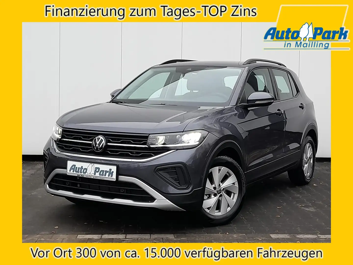 Volkswagen T-Cross 1.0 TSI Life NAVI/APP~SHZ~2xPDC~LED~ACC Grigio - 1