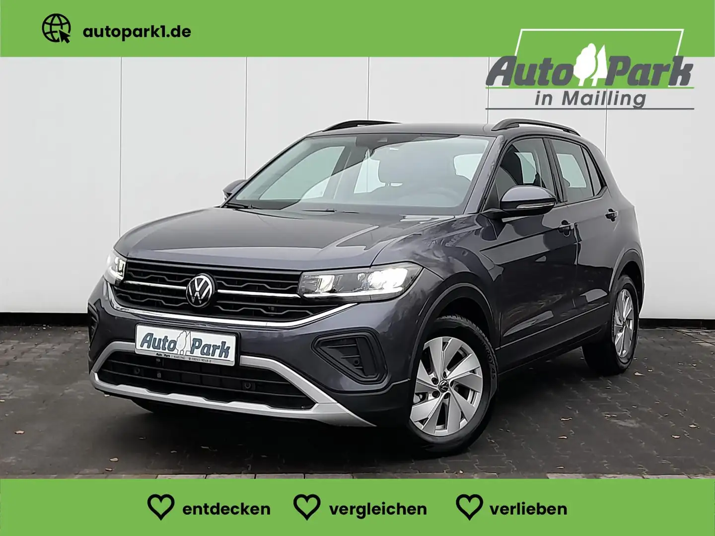 Volkswagen T-Cross 1.0 TSI Life NAVI/APP~SHZ~2xPDC~LED~ACC Gri - 1