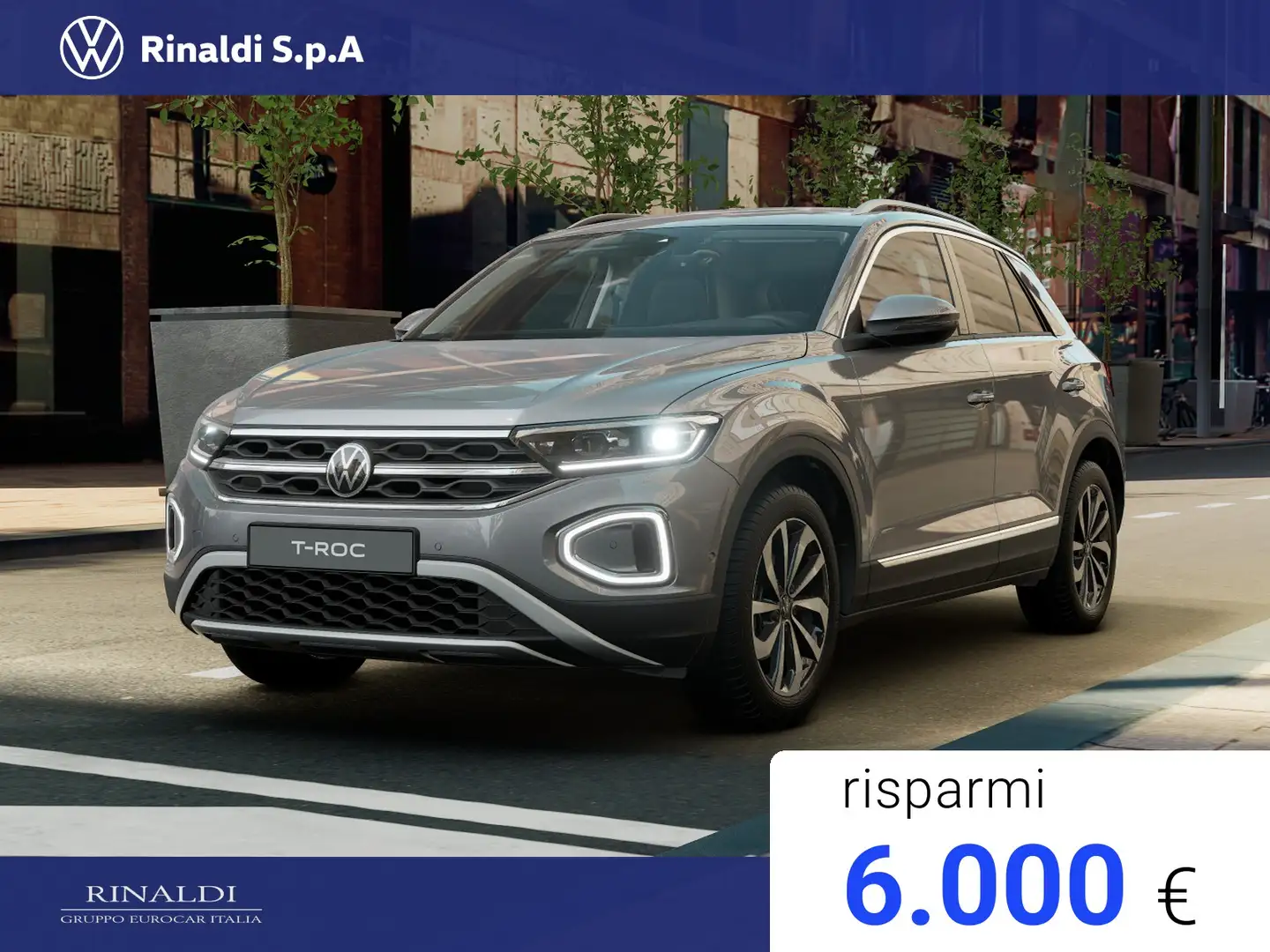 Volkswagen T-Roc 1.0 tsi style 115cv Grigio - 1