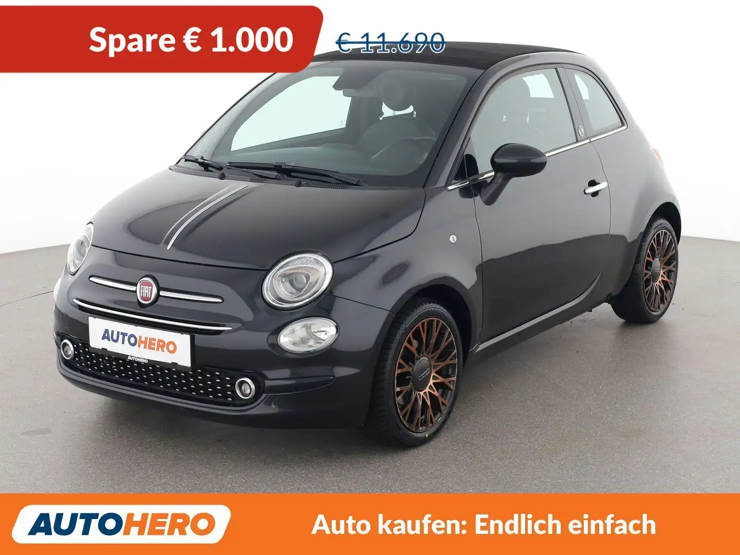 Fiat 500C 0.9 120th Schwarz - 1