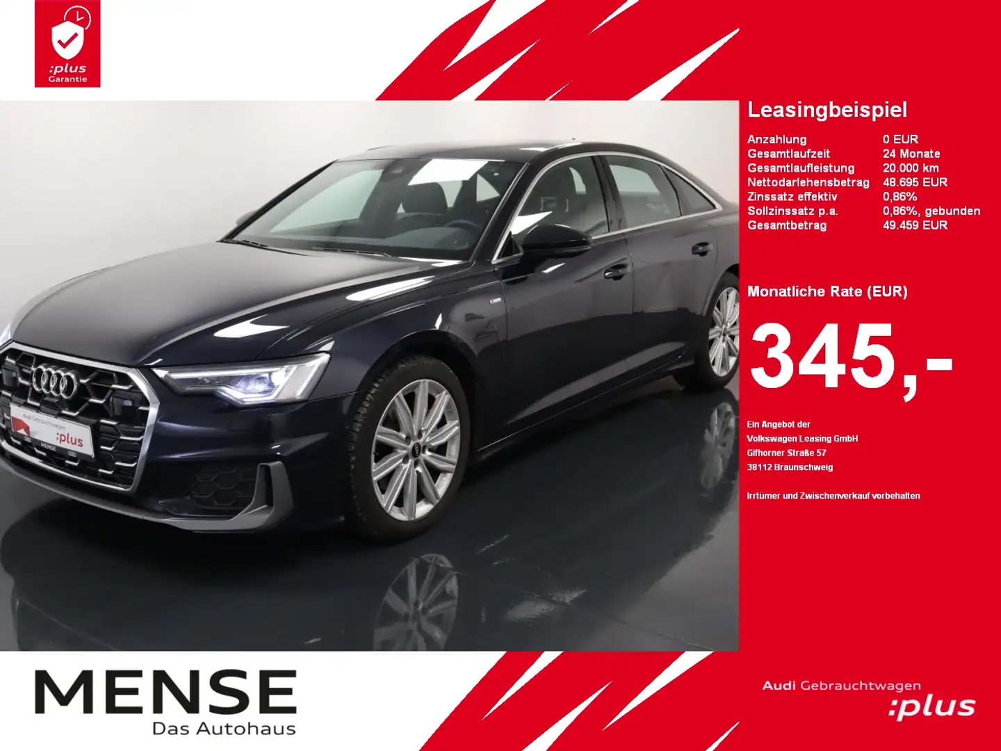 Audi A6 45 TFSI quattro S tronic S line |Matrix|ACC Blau - 1