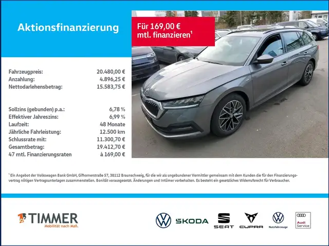 Skoda Octavia Combi 2.0 TDI DSG CLEVER +AHK +PANO +LED +RKAM +N