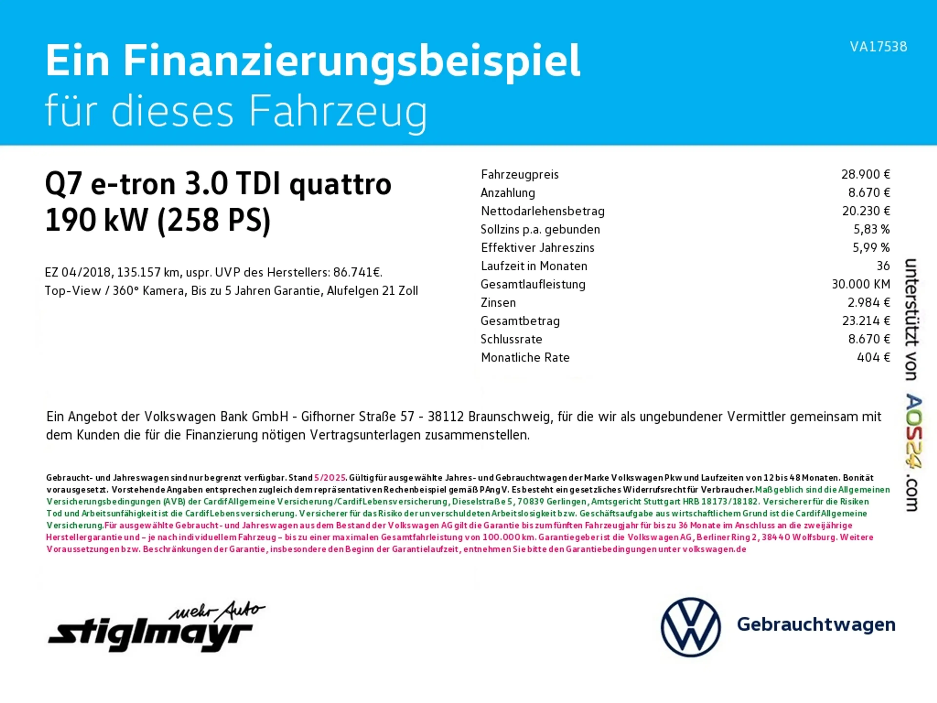 Audi Q7 e-tron 3.0 TDI quattro tiptronic VERKAUF NUR AN GE — photo 2