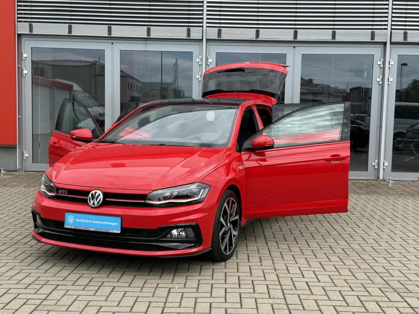 Volkswagen Polo VI GTI 2.0 TSI DSG DACH+ACC+LED+NAV+NSW Klima Rot - 2