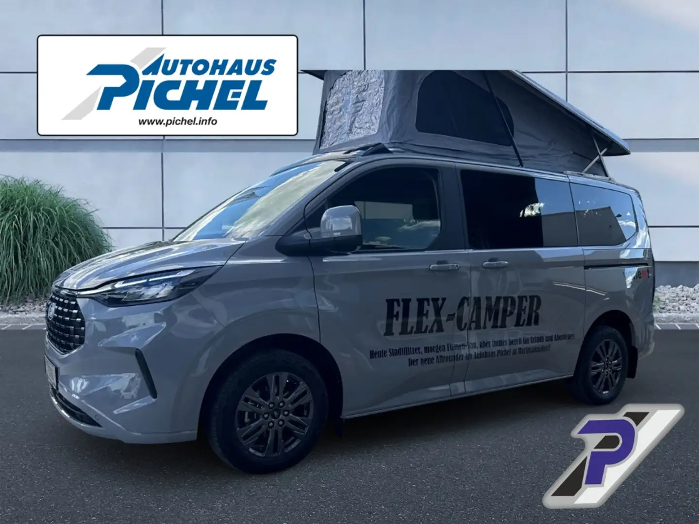 Ford Tourneo Custom Titanium L1 vanexxt Level 2 SCHLAFDACH+7SITZER+CAM Grau - 2