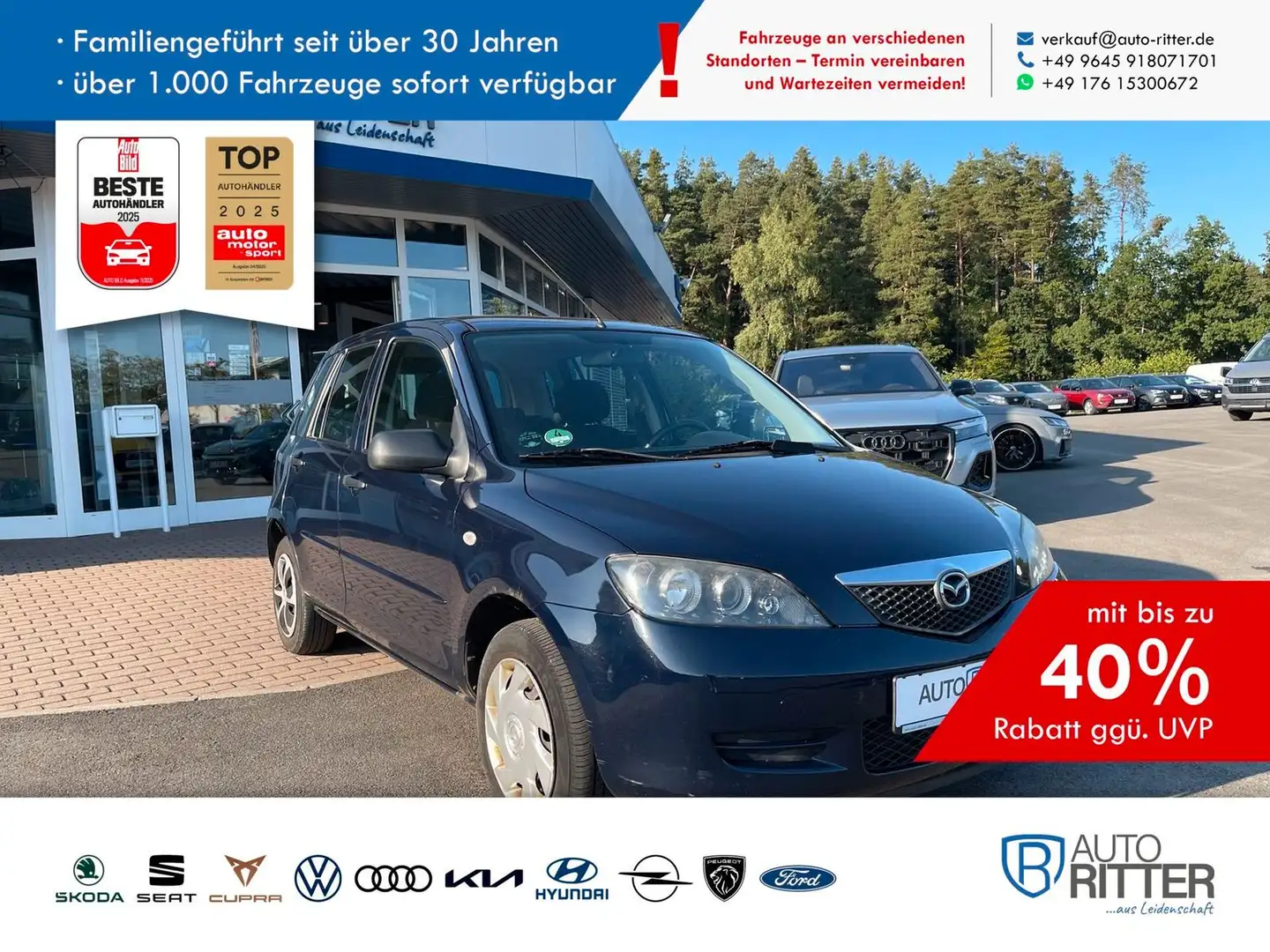 Mazda 2 1.25  Comfort Blau - 1