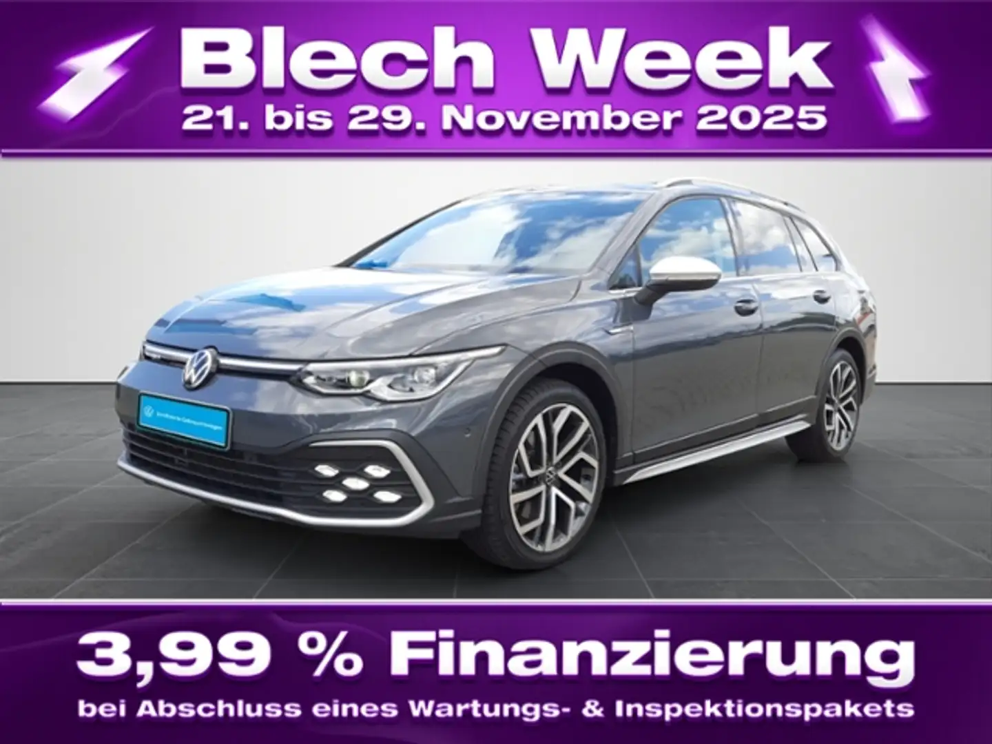 Volkswagen Golf Variant VIII Alltrack 4M IMatrix/AHK/Pano/Kamera Grau - 1