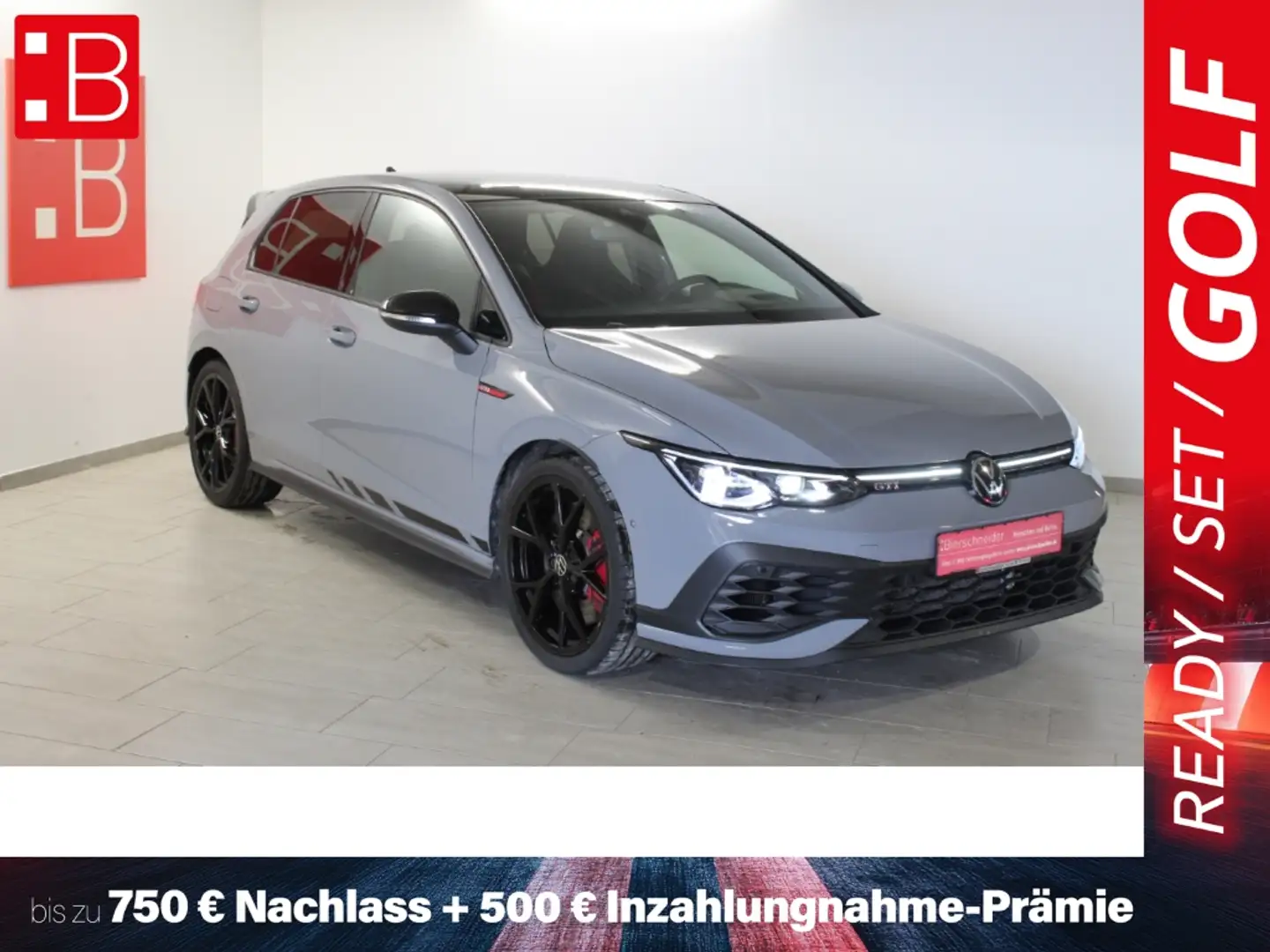 Volkswagen Golf GTI 8 2.0 TSI DSG Clubsport Black Style 19 PANO HuD H/ Grau - 1