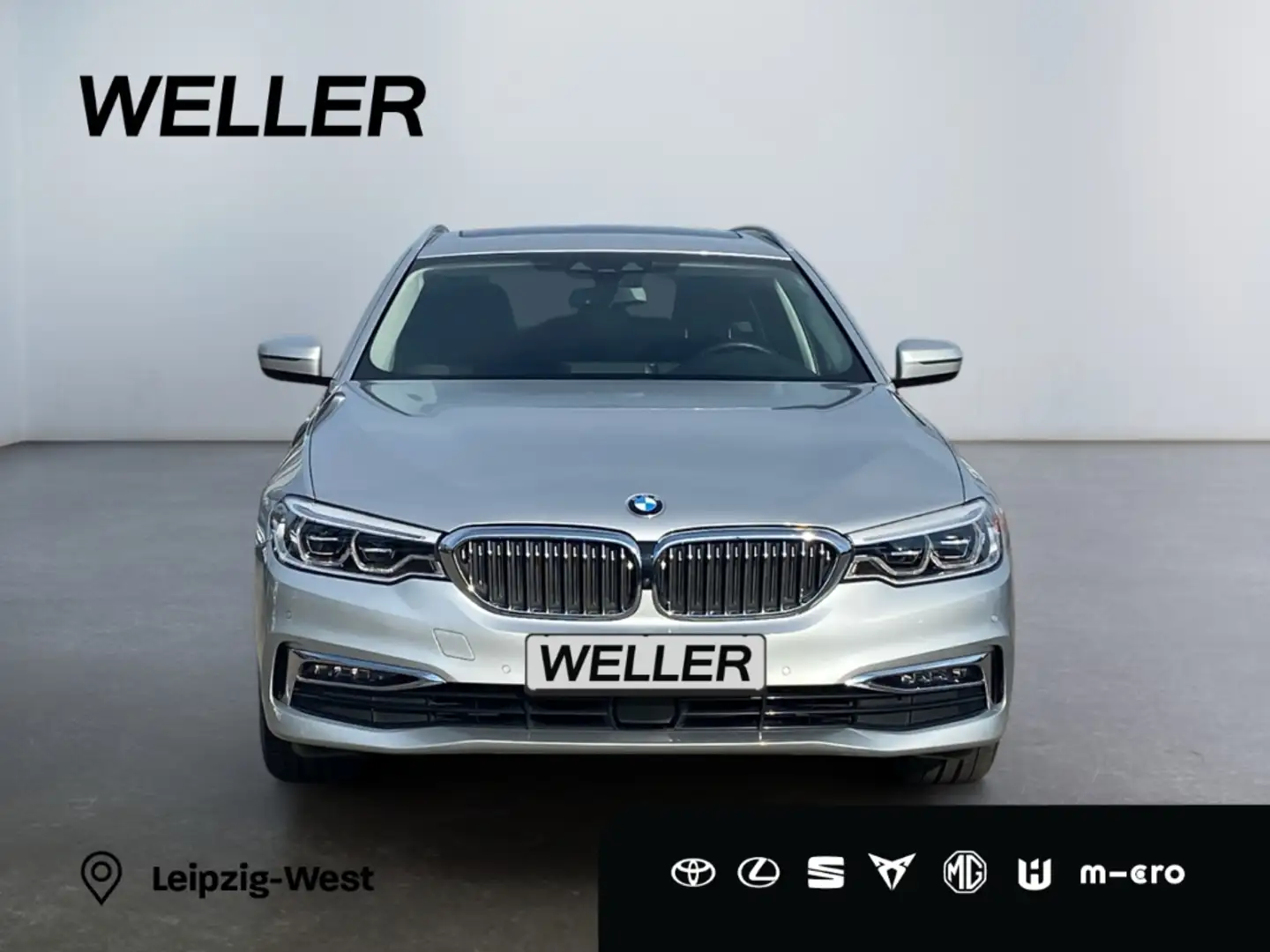 BMW 520 d Touring Luxury Line *AHK*360°*HUD*Pano*ACC* Argento - 2