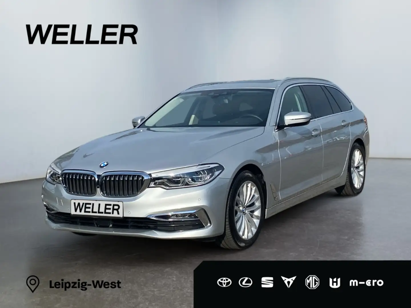 BMW 520 d Touring Luxury Line *AHK*360°*HUD*Pano*ACC* Argento - 1