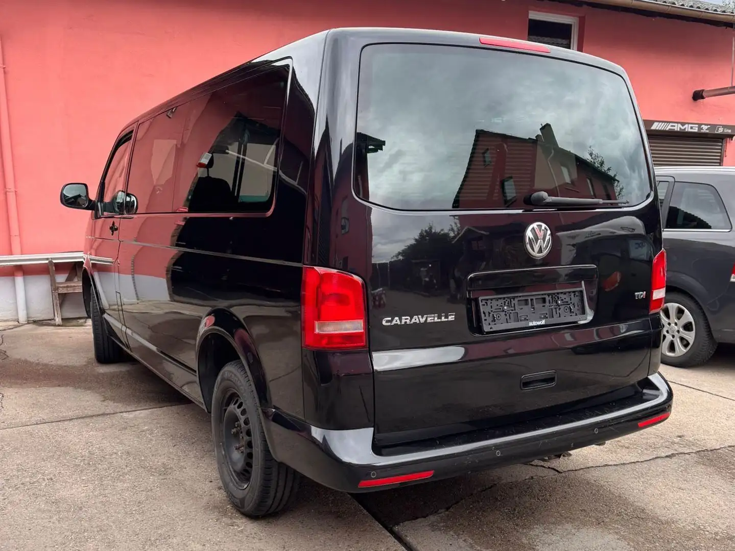 Volkswagen T5 Caravelle Transporter T5 TDI Lang Comfortline Negro - 1