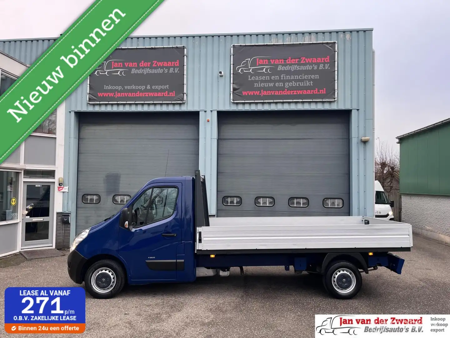 Opel Movano 2.3 CDTI L 4 Openlaadbak Pick up Blau - 1