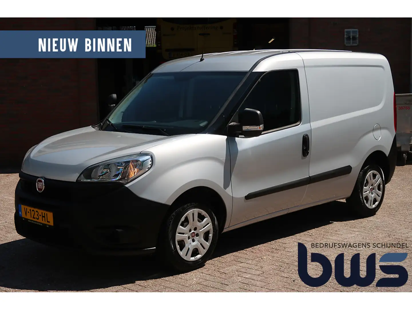 Fiat Doblo Cargo 1.3 MJ L1H1 Actual Airco / 3-zits / Schuifde Gris - 1