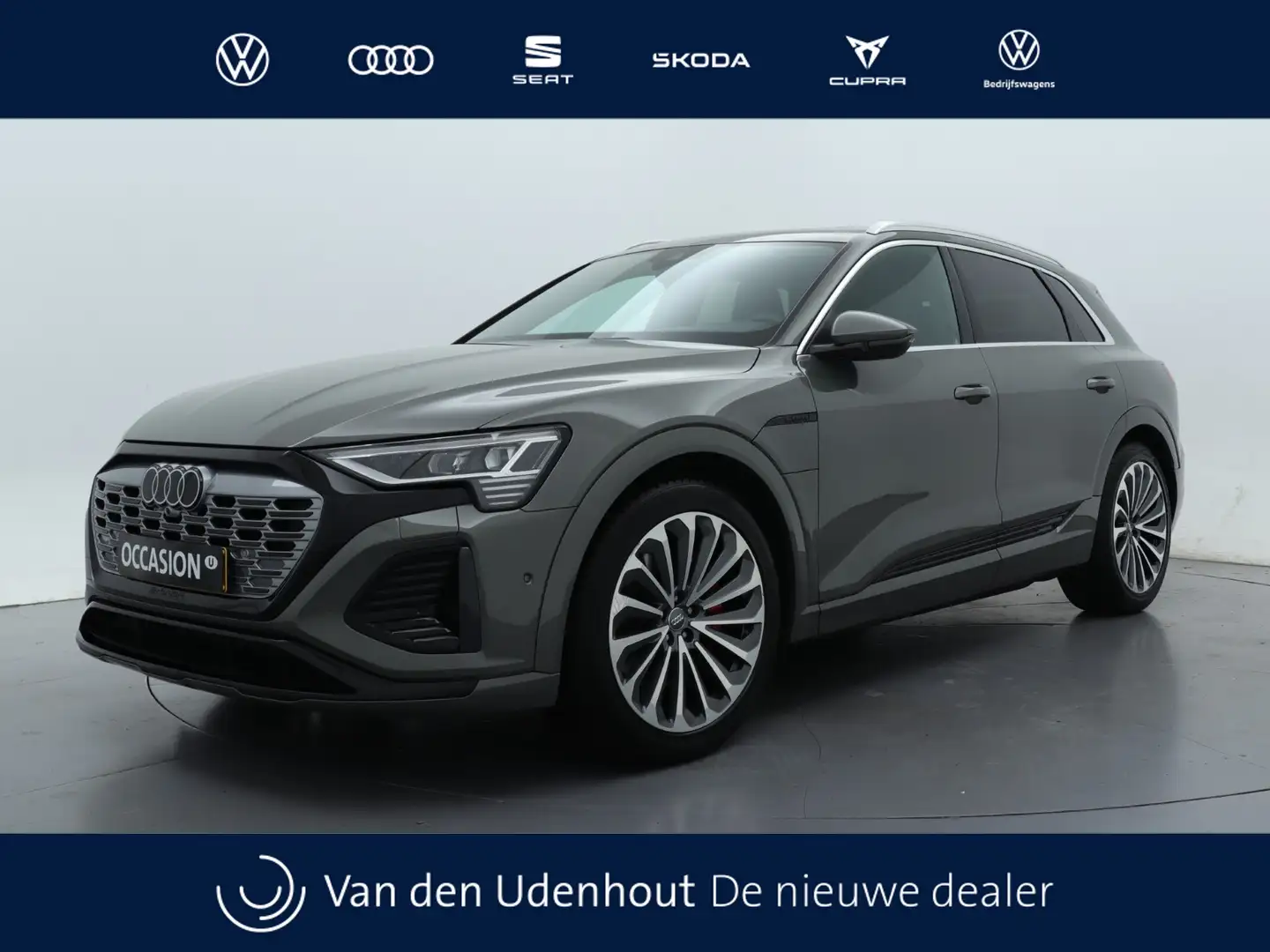 Audi Q8 e-tron 55 quattro S Edition 115 kWh Panoramadak | B&O | L Gris - 1