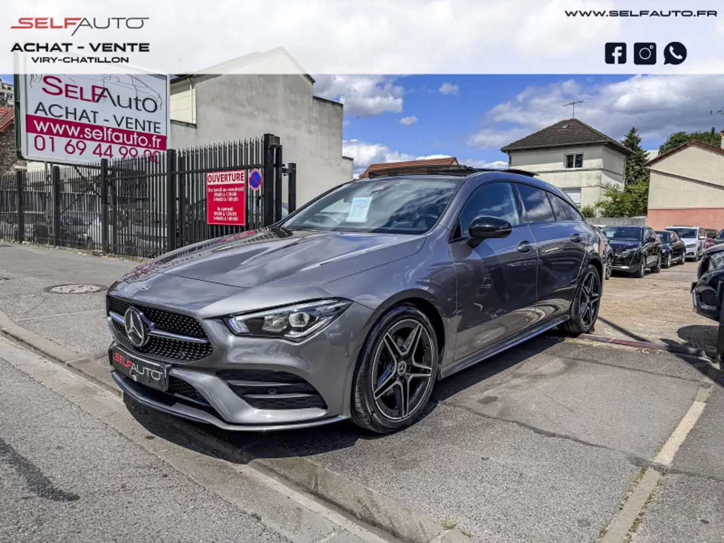 Mercedes-Benz CLA 180 180 136CH AMG LINE 7G-DCT Gris - 1