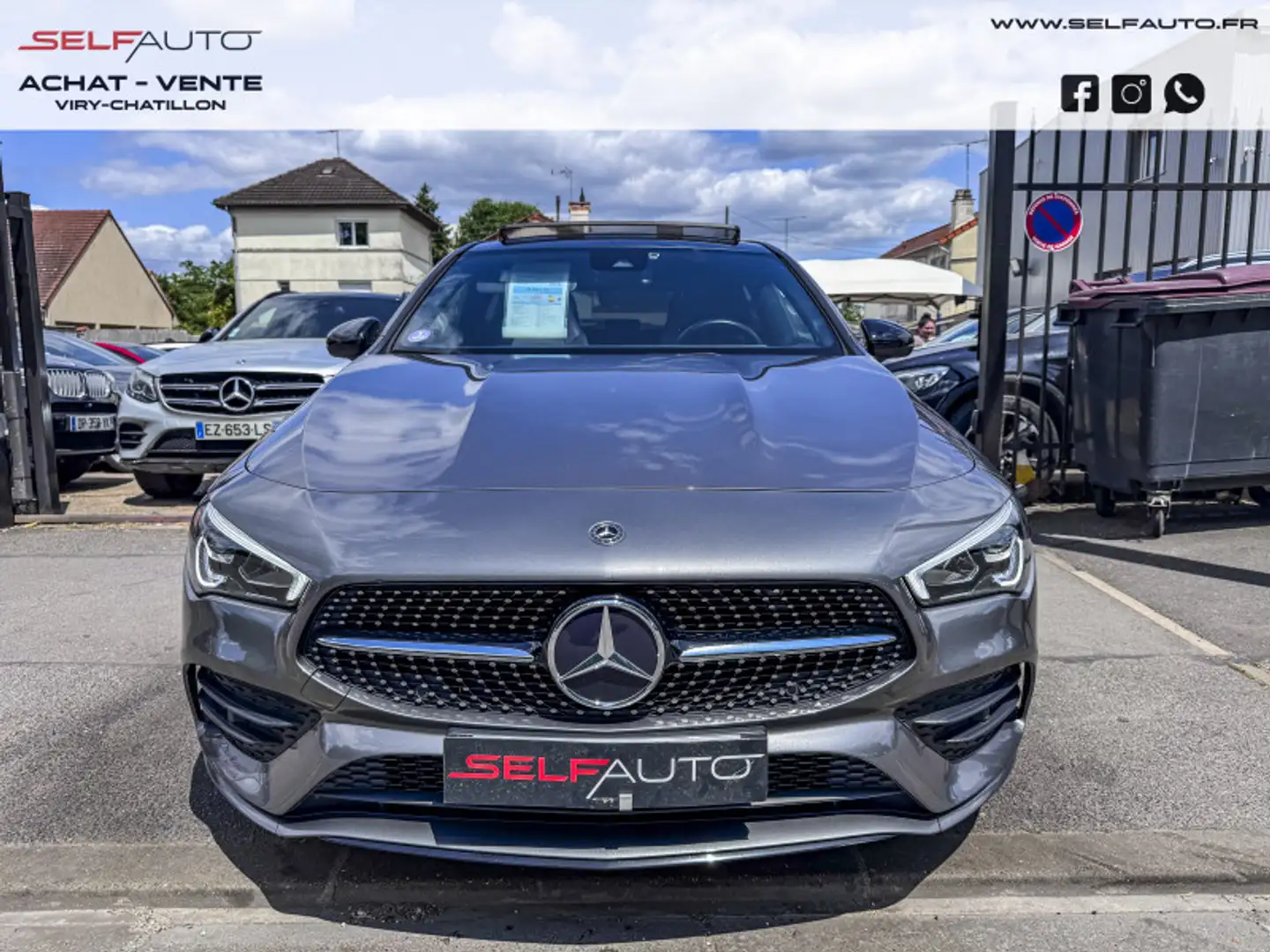 Mercedes-Benz CLA 180 180 136CH AMG LINE 7G-DCT Gris - 2