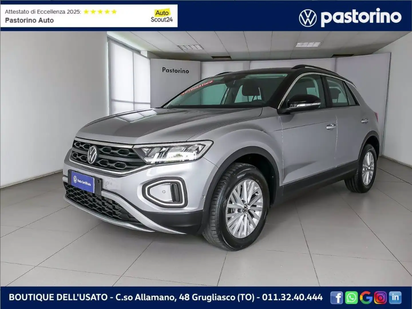 Volkswagen T-Roc 2.0 TDI SCR LIFE DSG 150CV Schwarz - 1