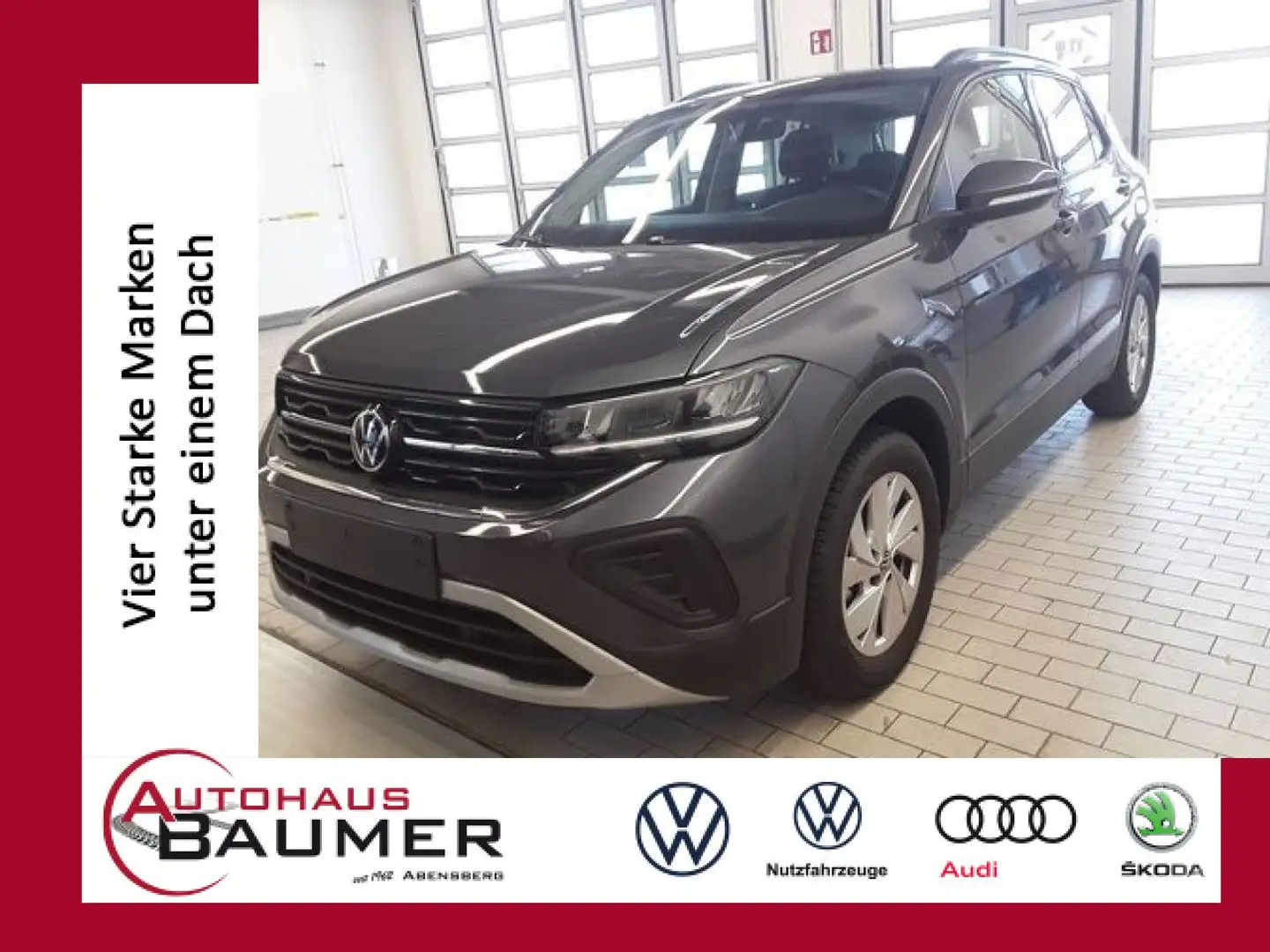 Volkswagen T-Cross Life 1.0 TSI DSG Kamera Navi LED ACC Klima Gris - 1