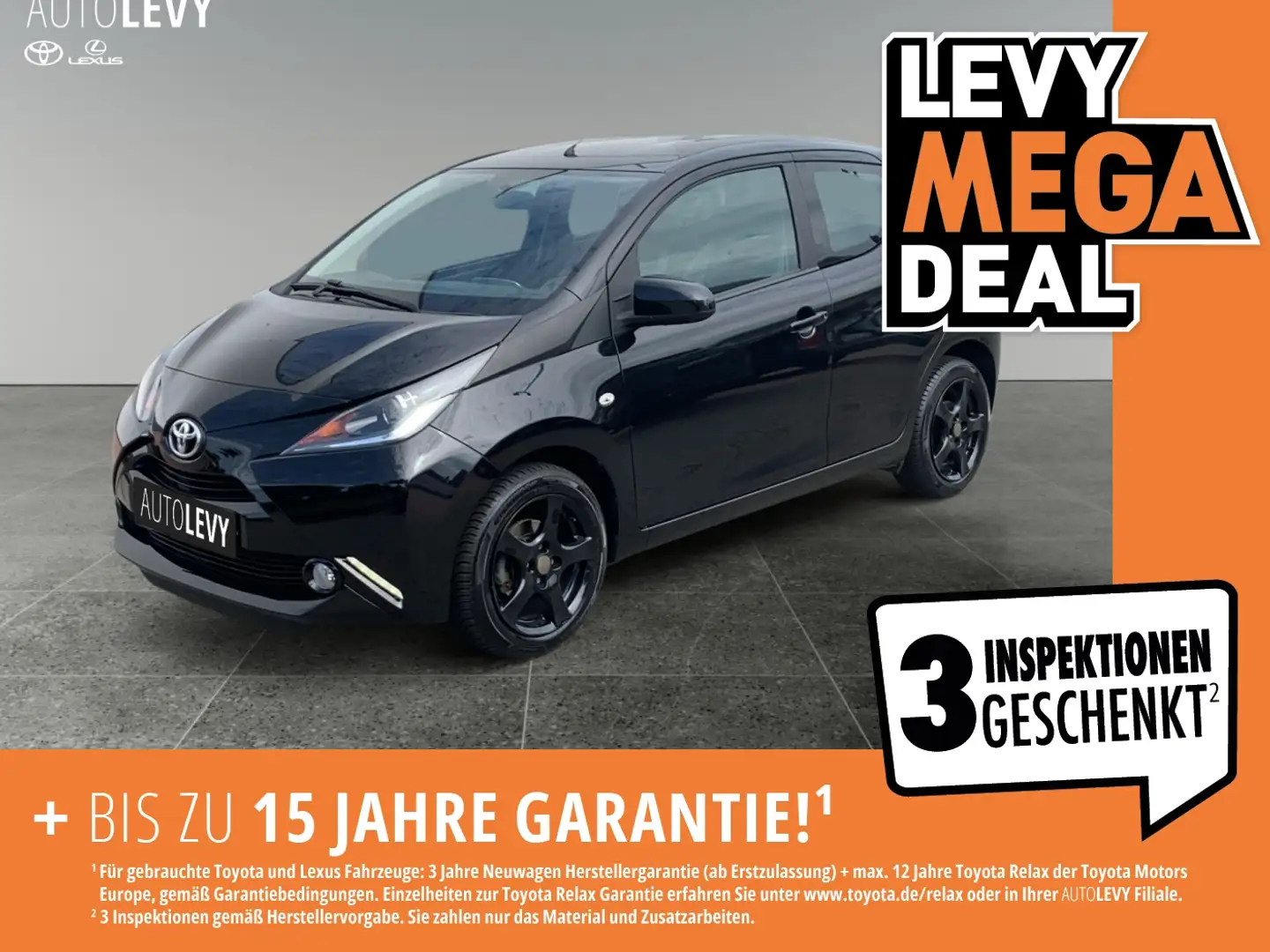 Toyota Aygo 1.0 x-play touch *RFK*Allwetterreifen* Schwarz - 1