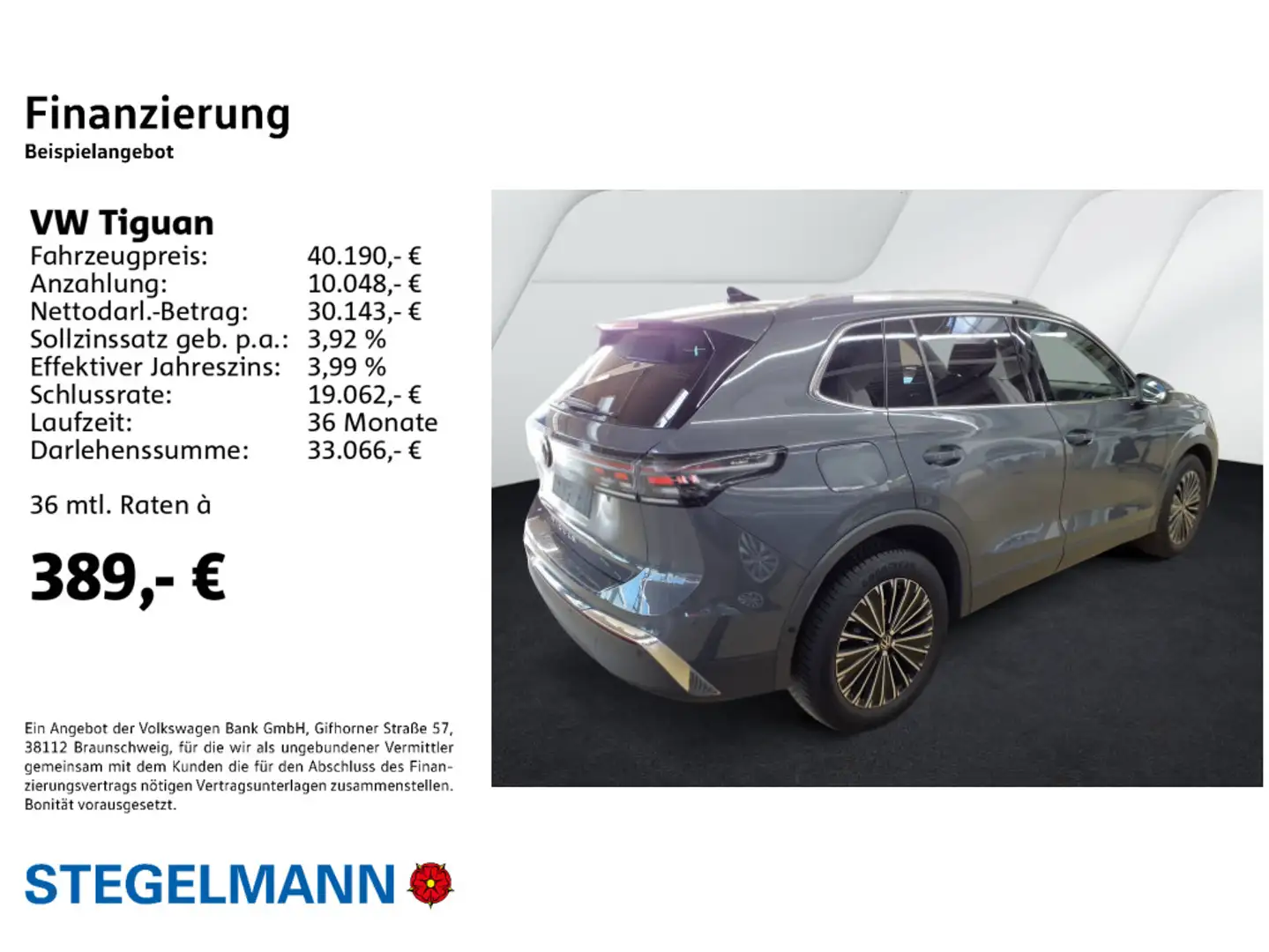 Volkswagen Tiguan 2.0 TDI DSG Facelift Elegance *AHK*LED*Ka Grau - 2