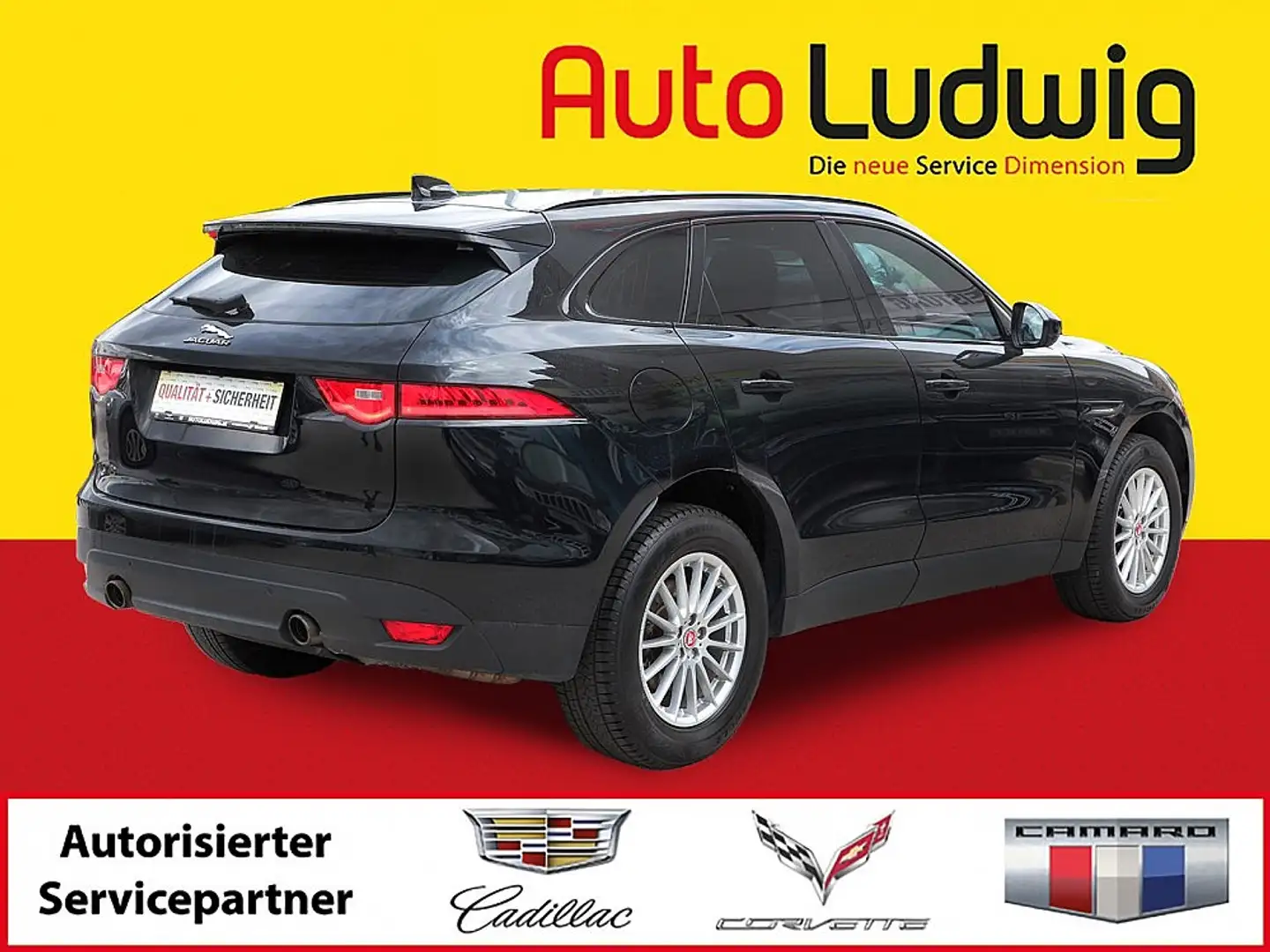Jaguar F-Pace 30d AWD Pure Aut.*SOUNDSYSTEM*LED*PDC*AHK*TEMPOMAT Schwarz - 2