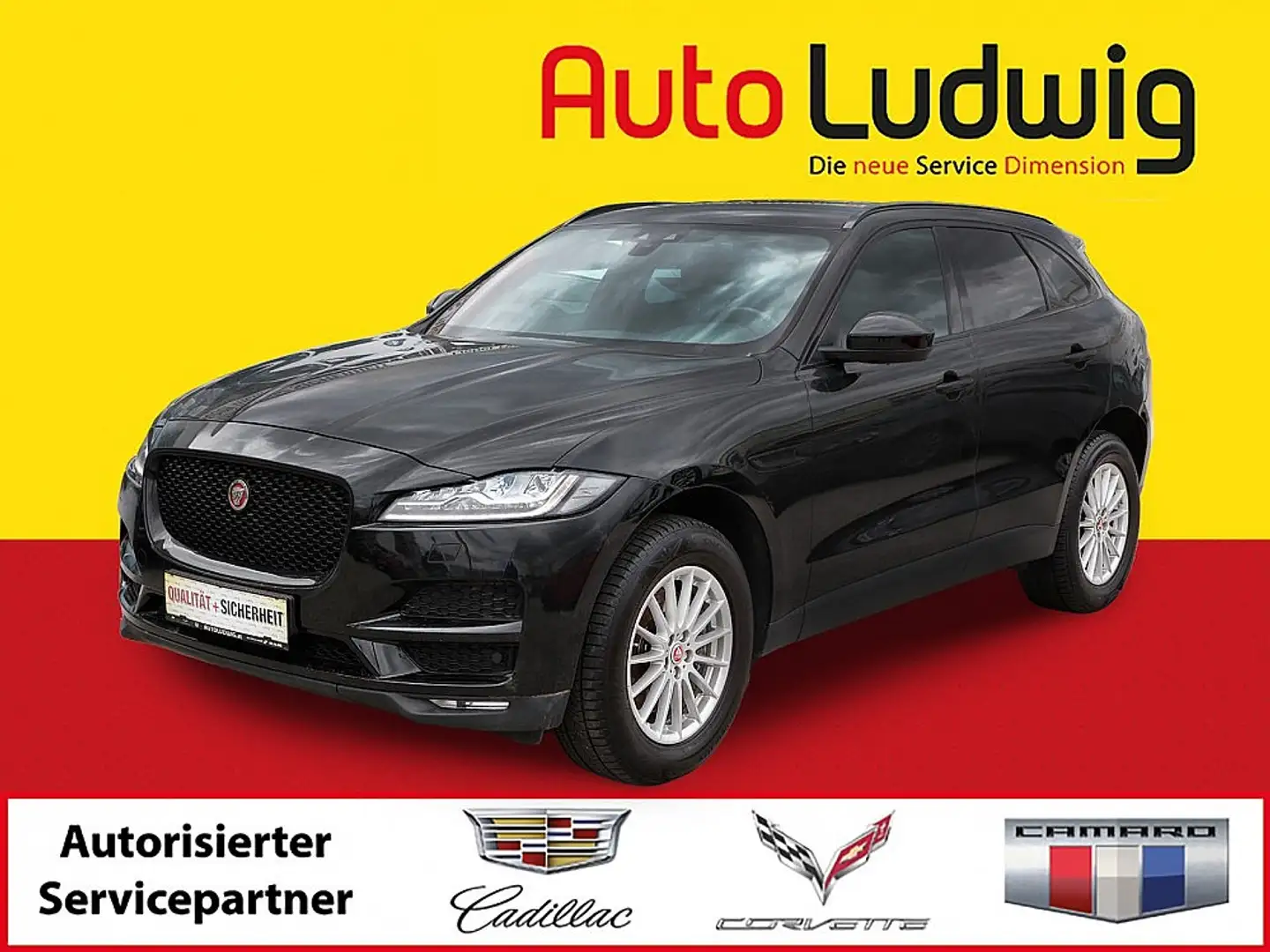 Jaguar F-Pace 30d AWD Pure Aut.*SOUNDSYSTEM*LED*PDC*AHK*TEMPOMAT Schwarz - 1