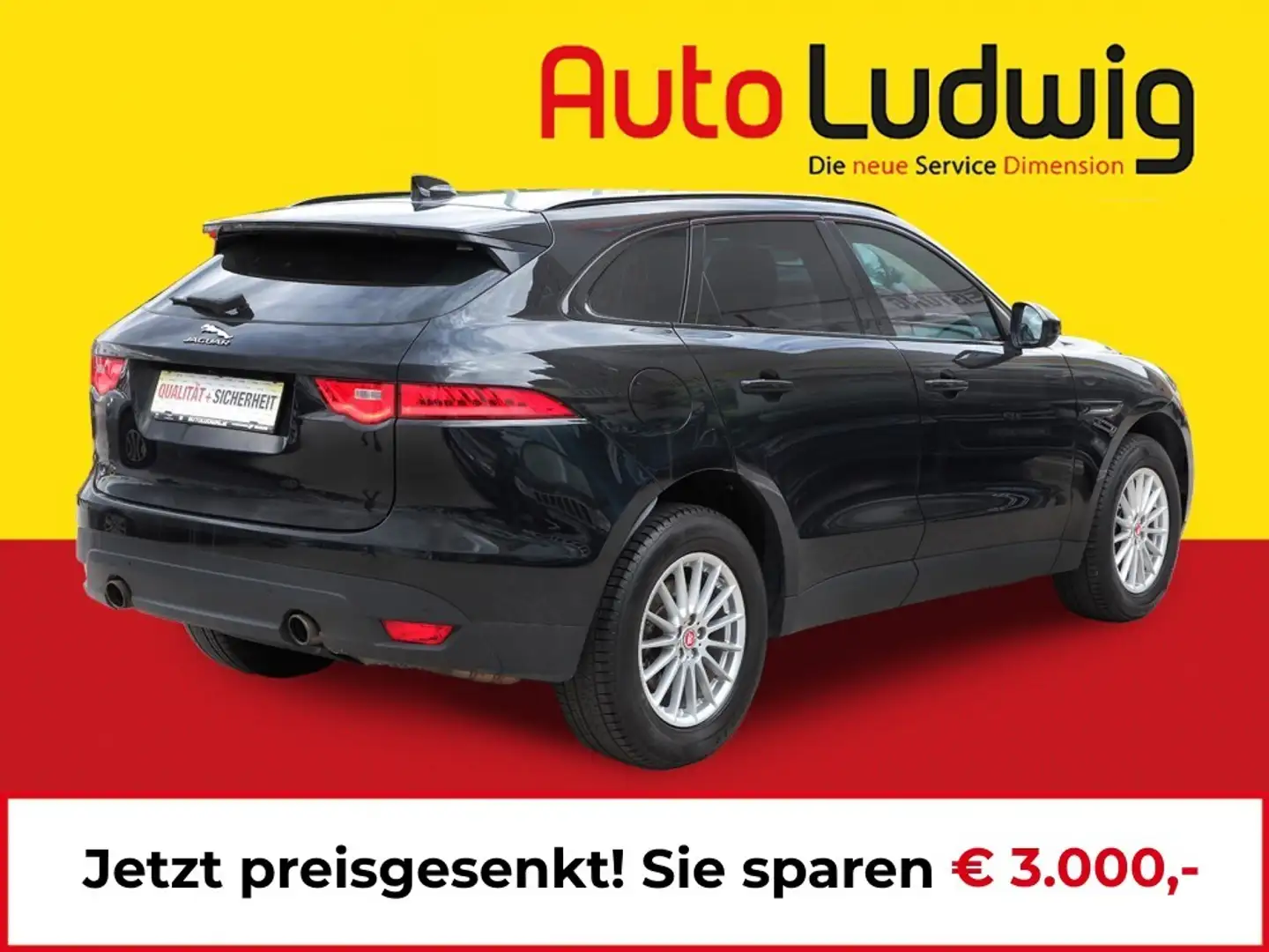 Jaguar F-Pace 30d AWD Pure Aut.*SOUNDSYSTEM*LED*PDC*AHK*TEMPOMAT Schwarz - 2