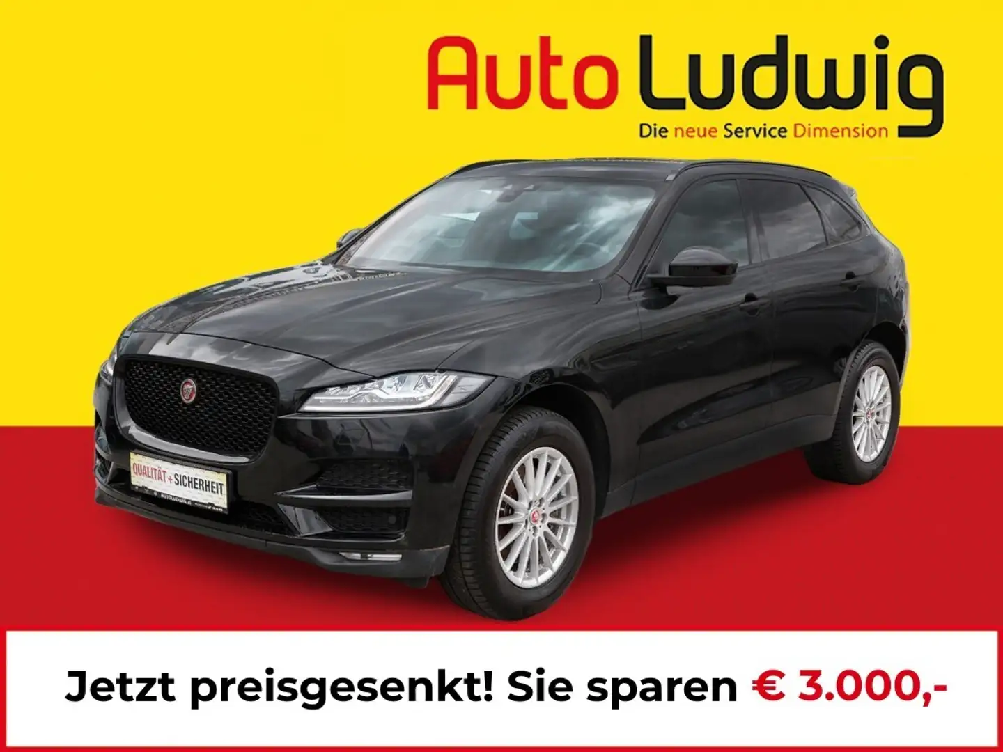 Jaguar F-Pace 30d AWD Pure Aut.*SOUNDSYSTEM*LED*PDC*AHK*TEMPOMAT Schwarz - 1