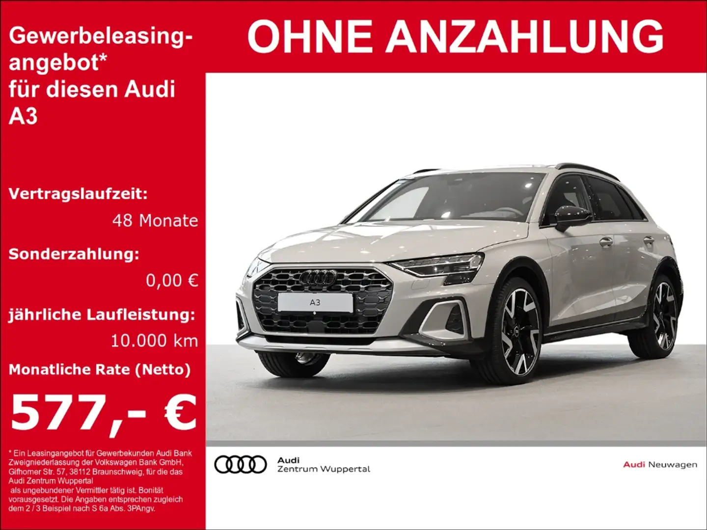 Audi A3 Allstreet HUD StandHZG AHK-abnehmbar Navi Cockpit Beige - 1