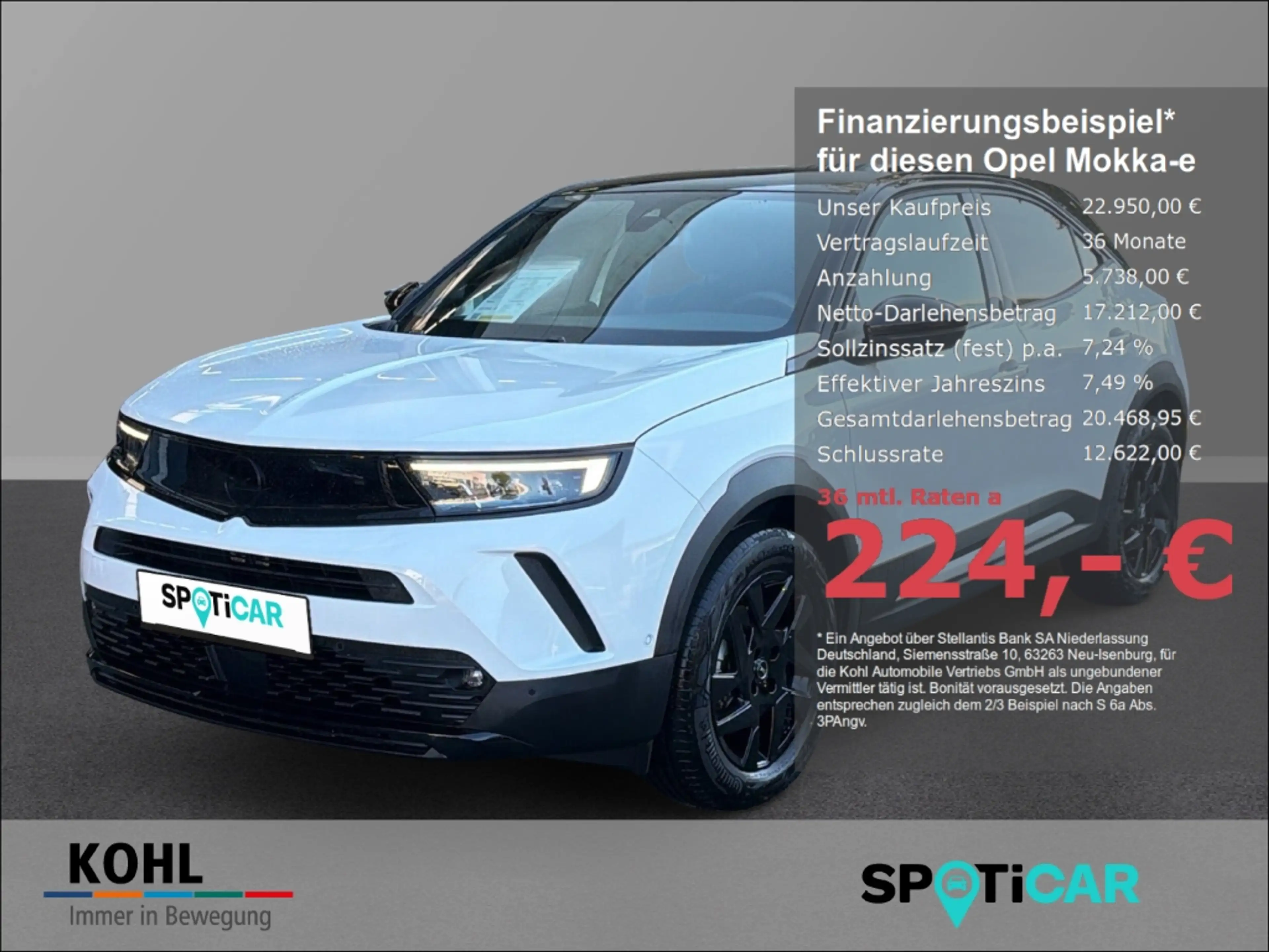 Opel Mokka-E GS Line 136PS LenkradHZG SHZ Keyless Rückfahrkam.