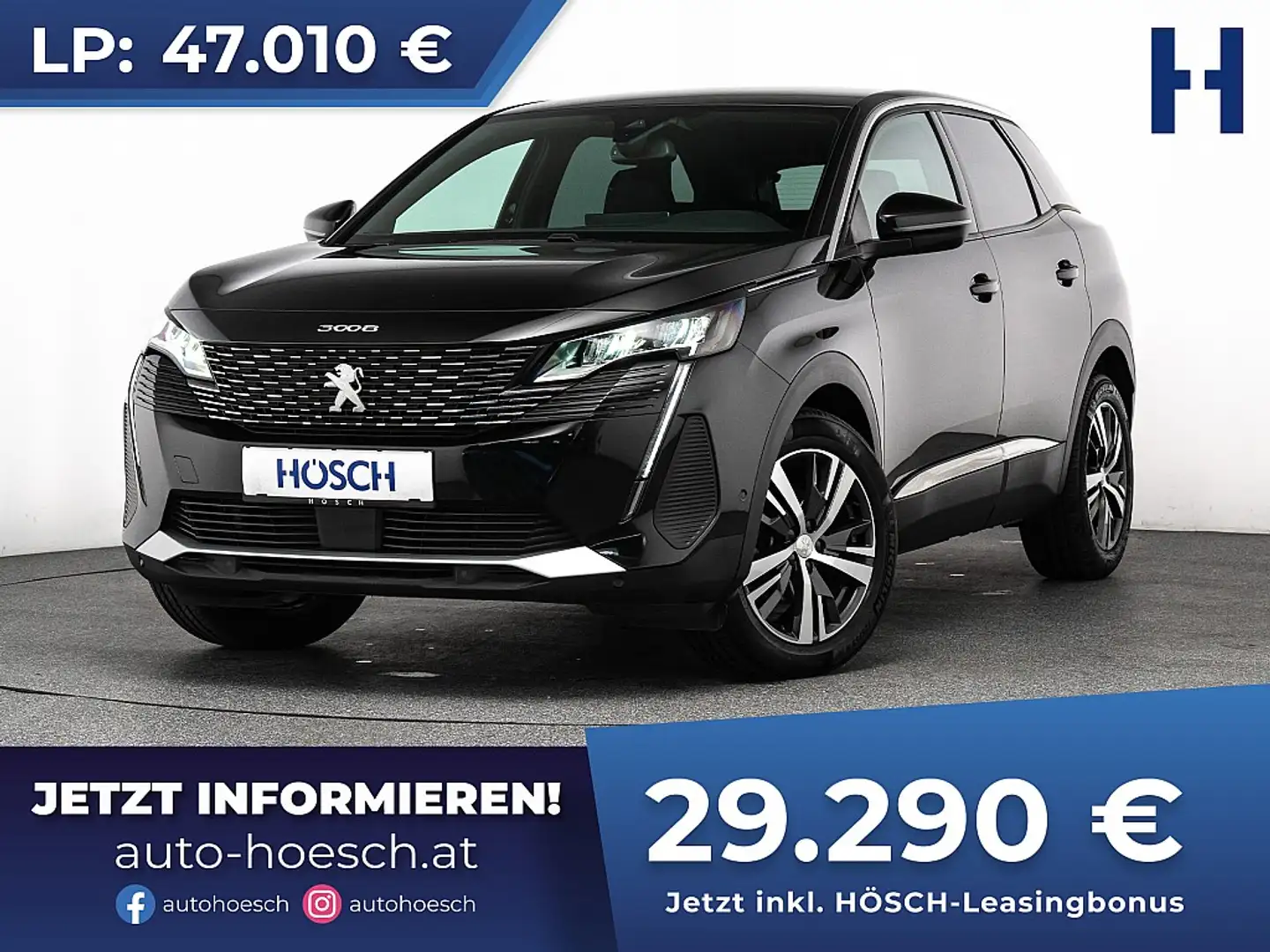 Peugeot 3008 SUV PureTech 130 Allure Aut. AKTION -38% Schwarz - 1