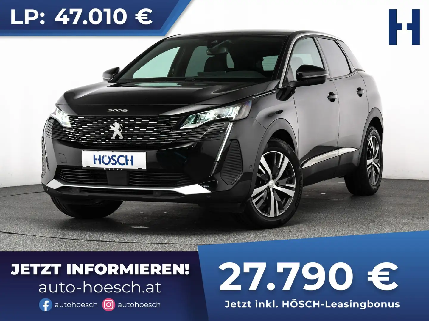 Peugeot 3008 SUV PureTech 130 Allure Aut. AKTION -41% Negro - 1