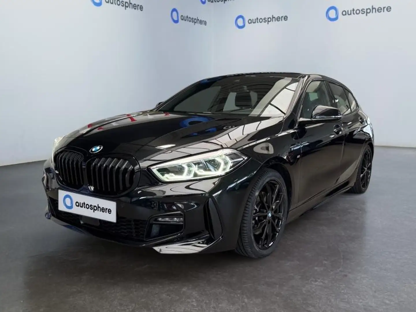 BMW 116 Pack M*GPS*Led*APS Av/Ar*Clim auto Zwart - 1