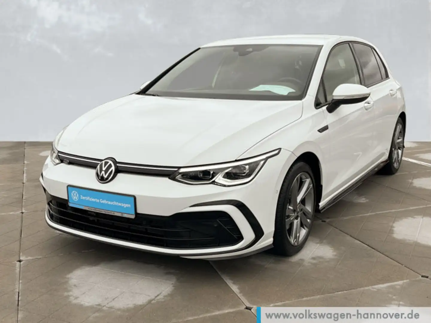 Volkswagen Golf VIII 1.5 eTSI DSG R-Line Navi AHK LED PDC A Weiß - 2