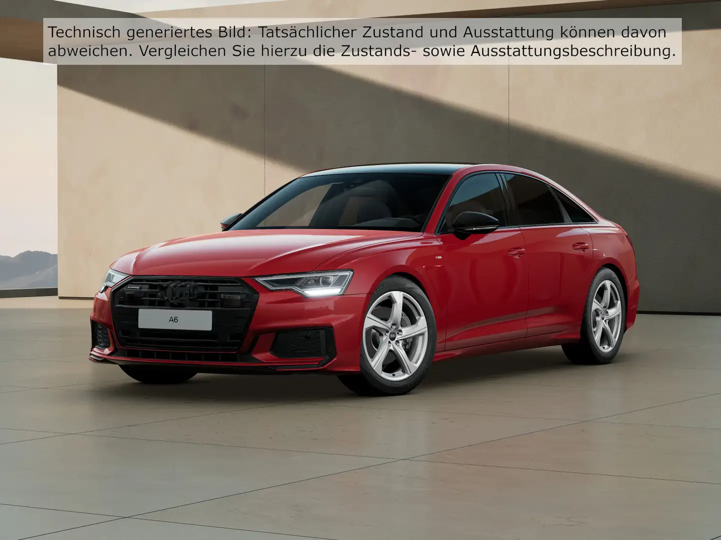 Audi A6 S-Line 45 TFSI quattro / Pano, AHK Rosso - 2