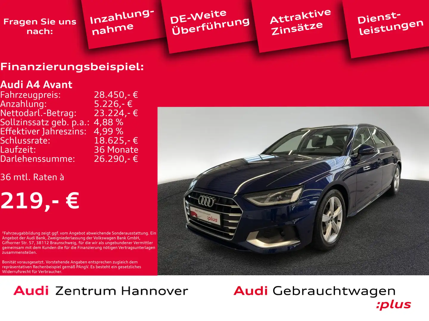 Audi A4 advanced 35 TFSI B&O LED Navi Blau - 2