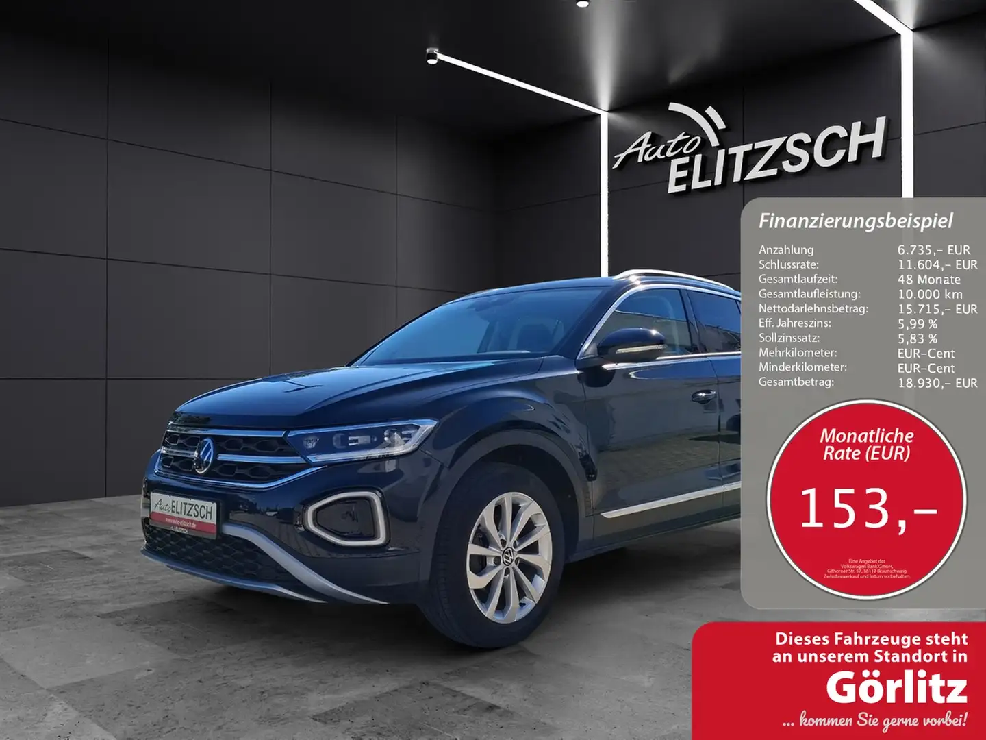 Volkswagen T-Roc TSI Style LED Navi AID ACC Park-Assist SH Schwarz - 1