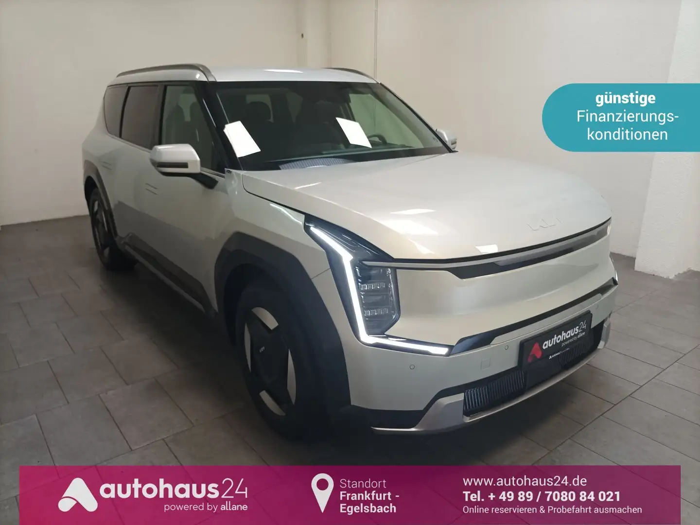 Kia EV9 Elektro 99,8 kWh 4WD Navi|CAM|Sitzhzg.|DAB| Silber - 1