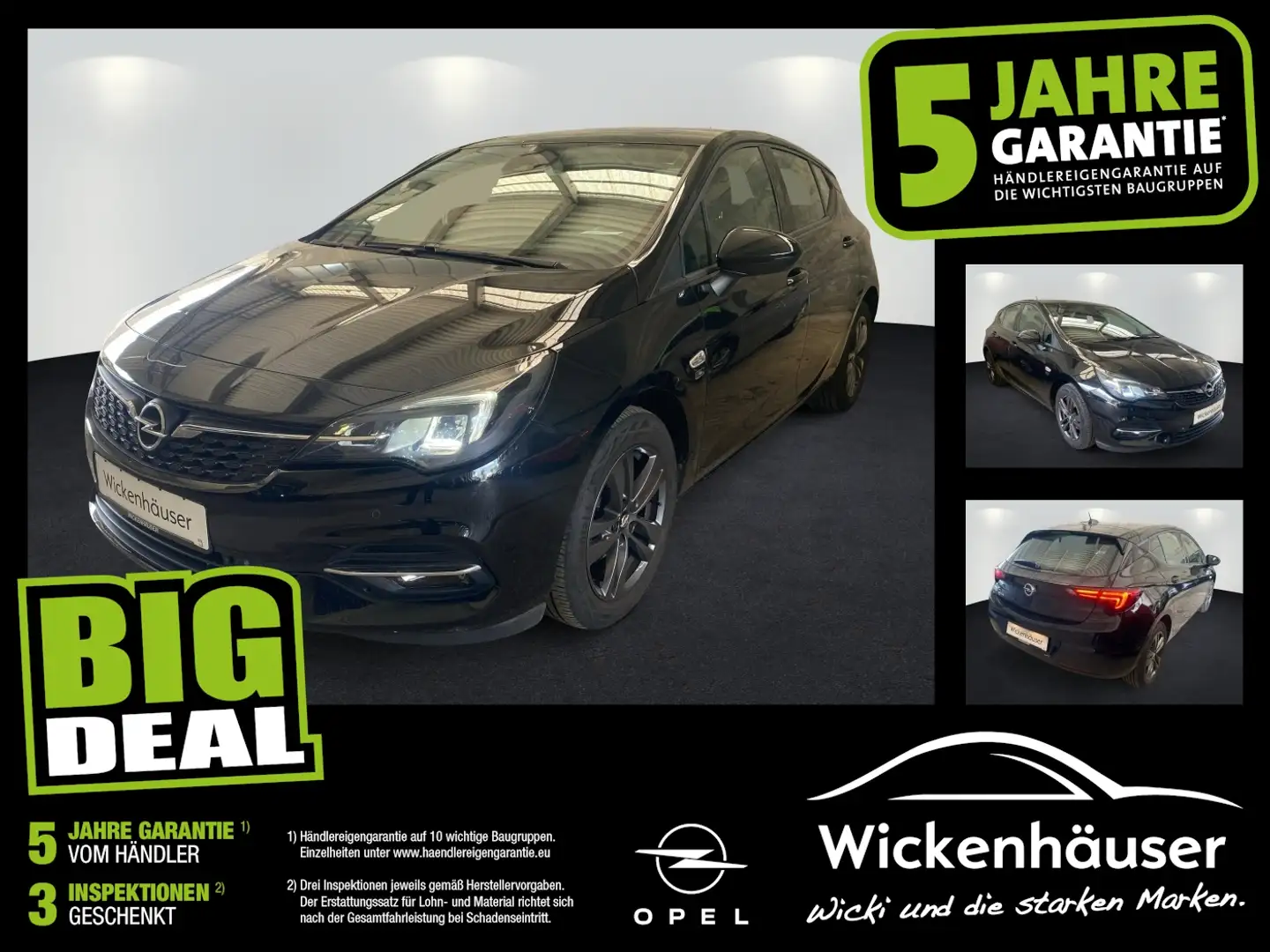 Opel Astra 5trg 1.2 Sonderm. Matrix+LED+Navi+SHZ+Kam. Negro - 1
