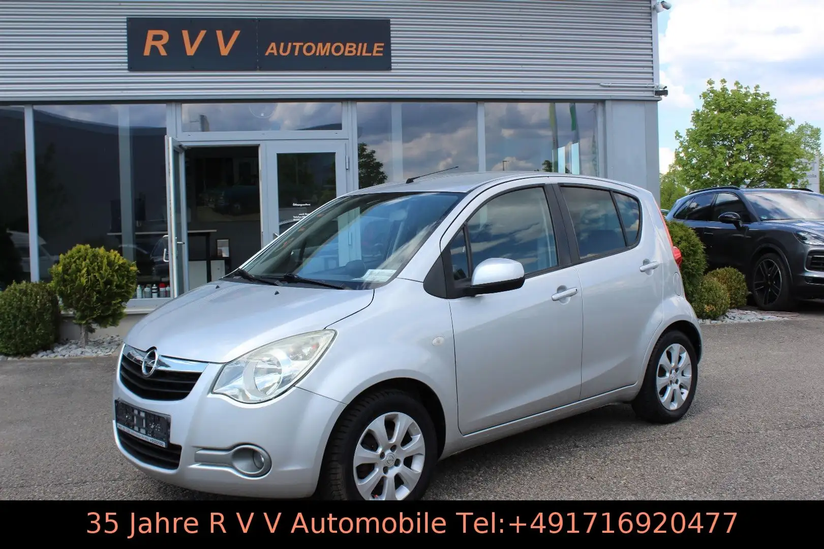 Opel Agila B Edition, Klima, 1.Hand, TÜV neu Plateado - 1