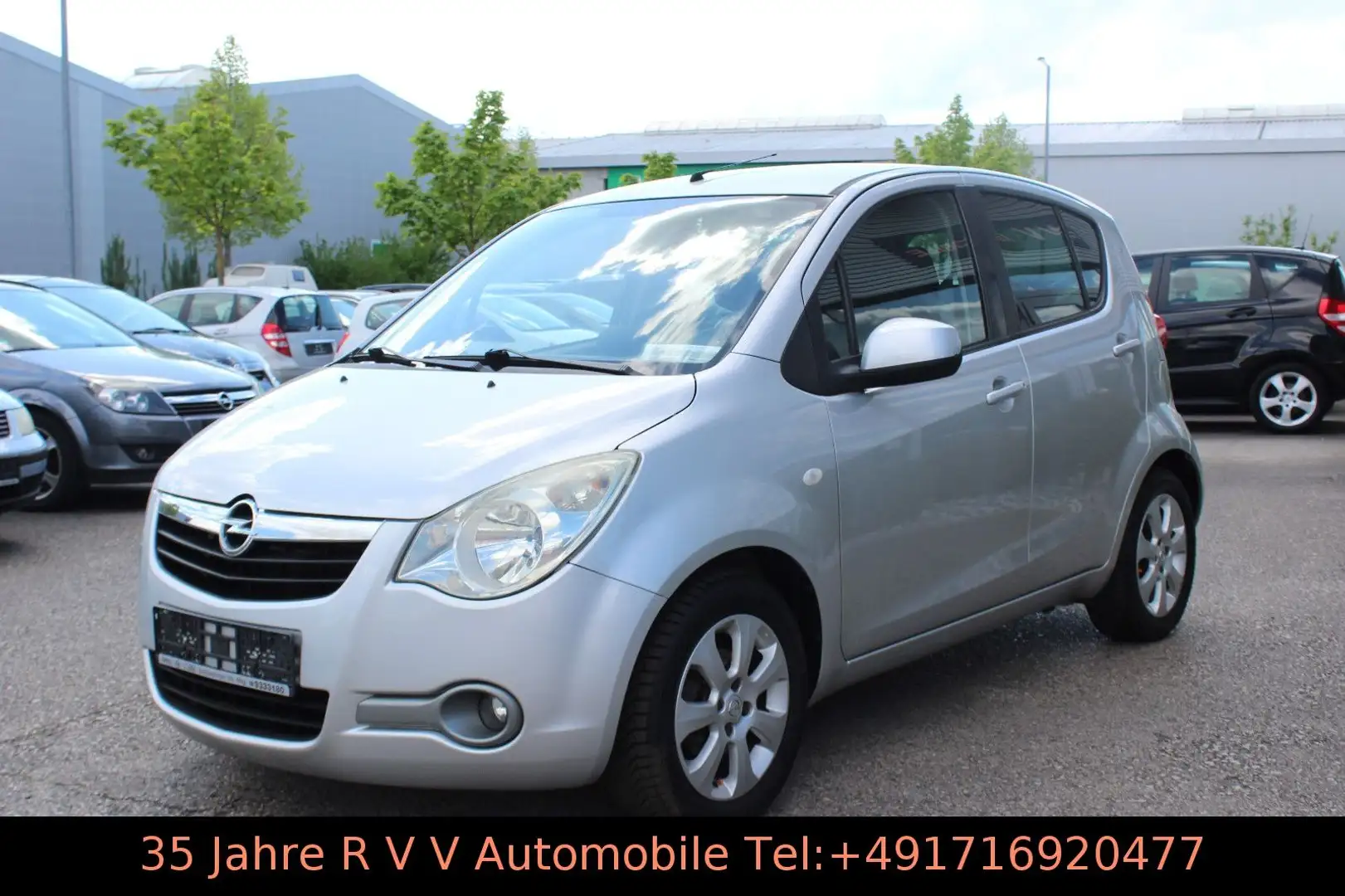 Opel Agila B Edition, Klima, 1.Hand, TÜV neu Plateado - 2