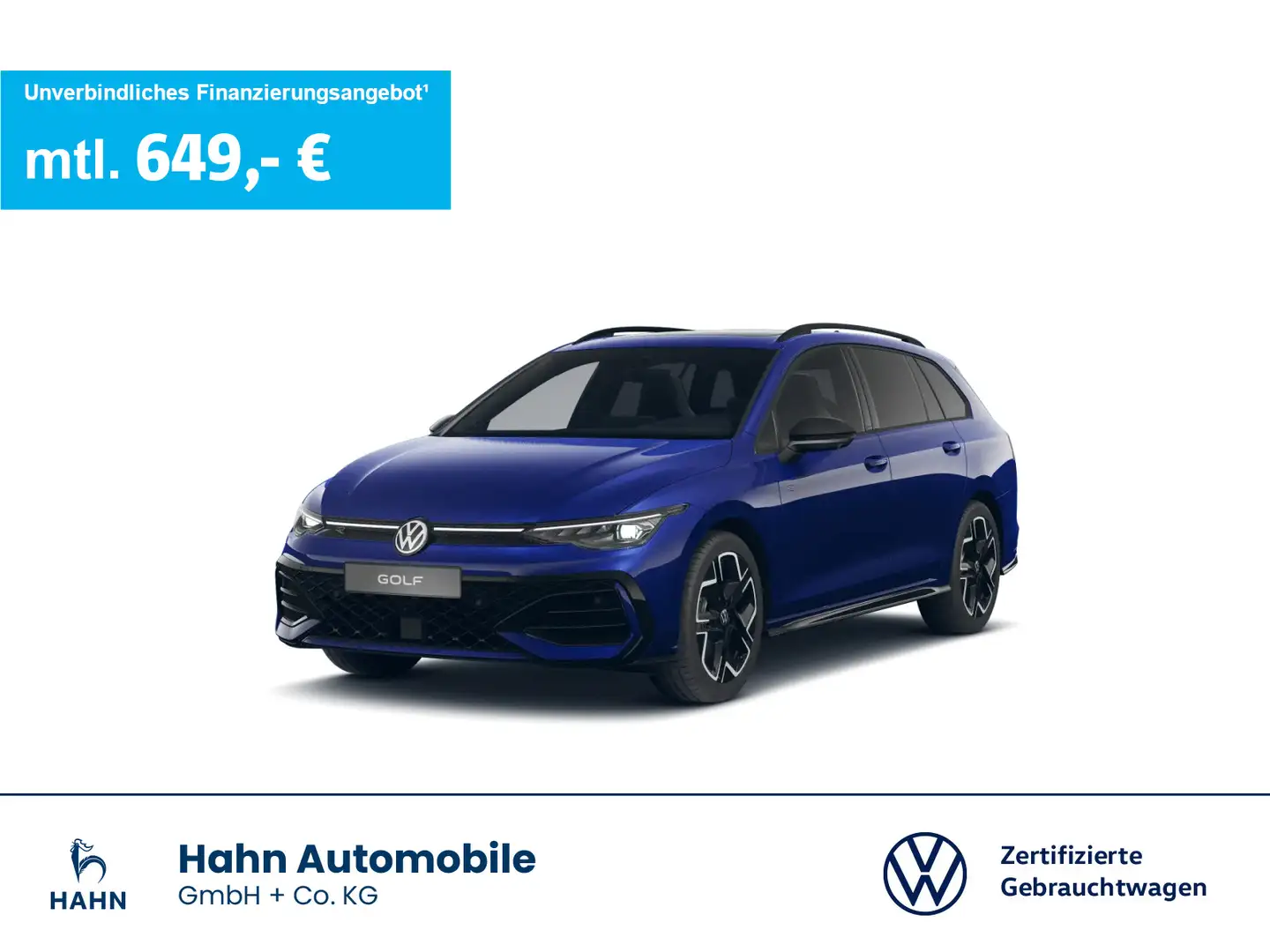 Volkswagen Golf Variant 2.0TDI DSG R-Line Standh Pano DCC Bleu - 1