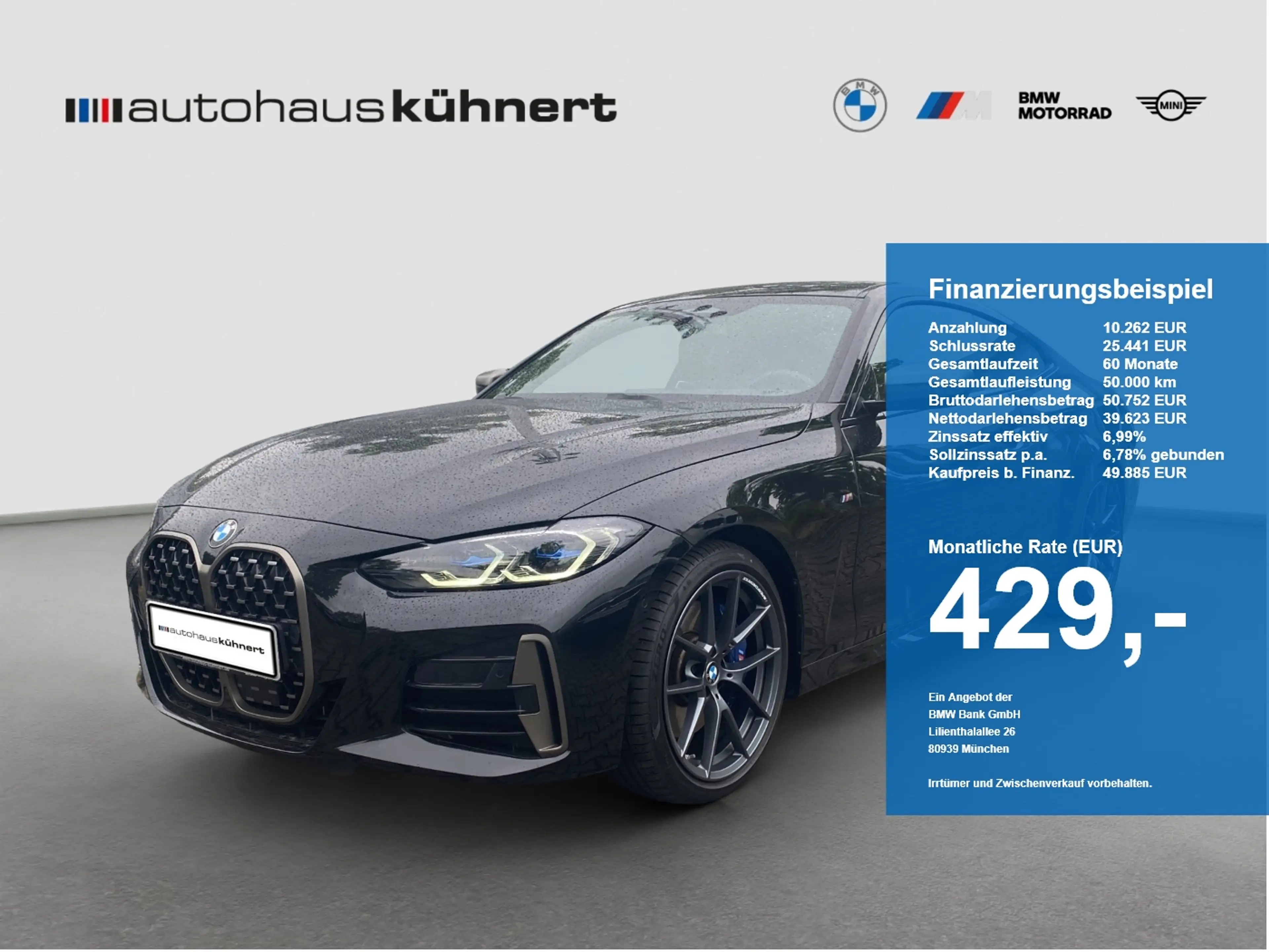 BMW M4 i xDrive ///M-Sport Laser ACC AHK SHD RFK