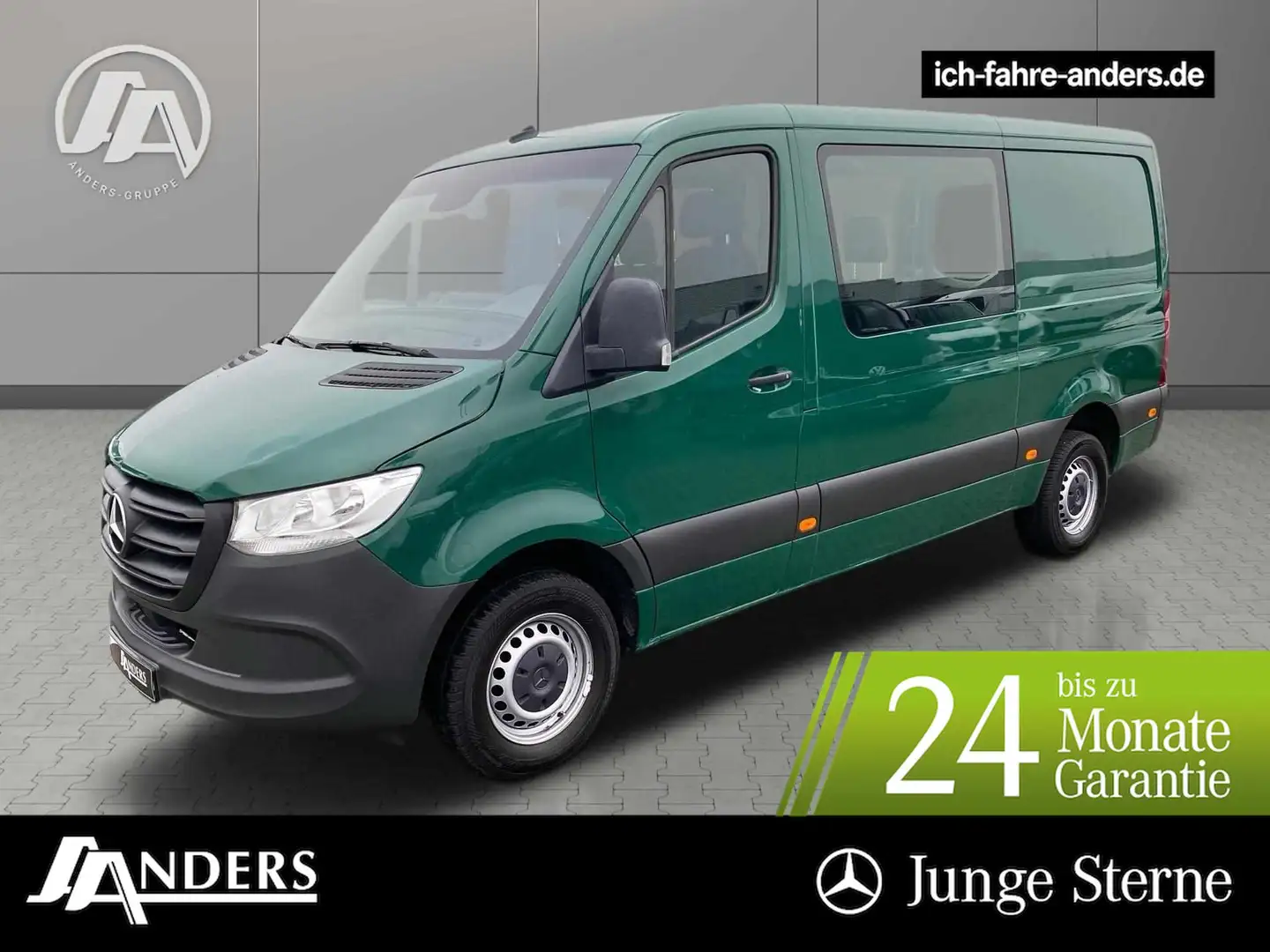 Mercedes-Benz Sprinter 314 Mixto L2H1 Kima*Standhzg*AHK 3,5t* Grün - 1