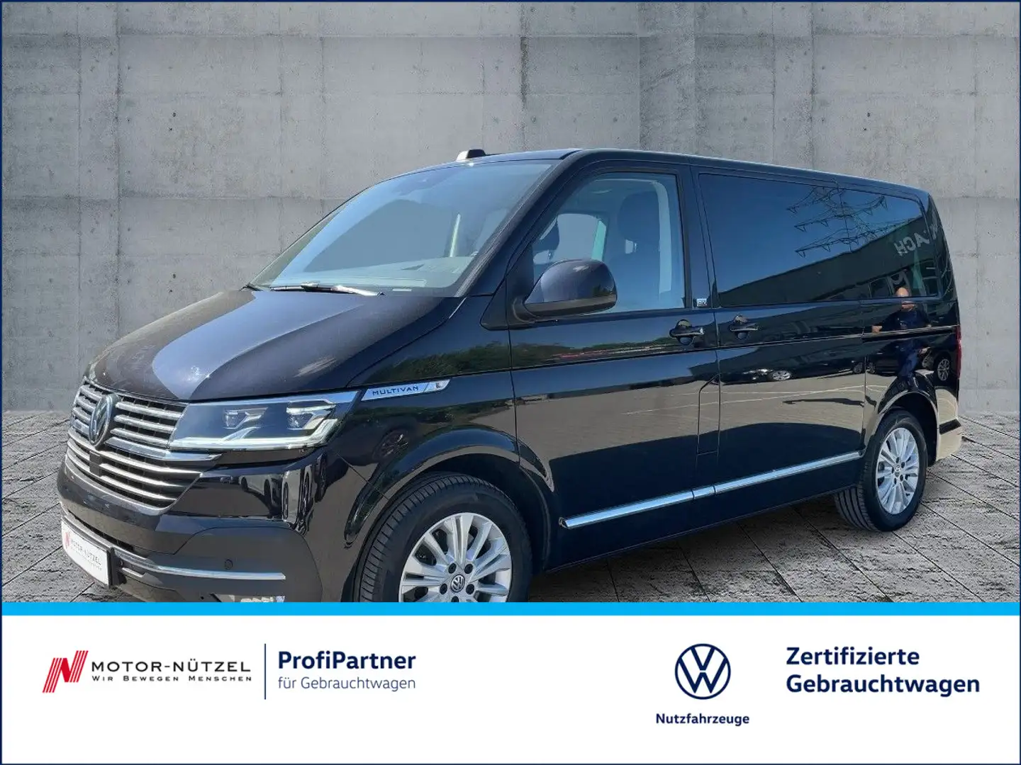 Volkswagen T6.1 Multivan 2.0 TDI 4M GENERATION SIX LED+AHK Noir - 1